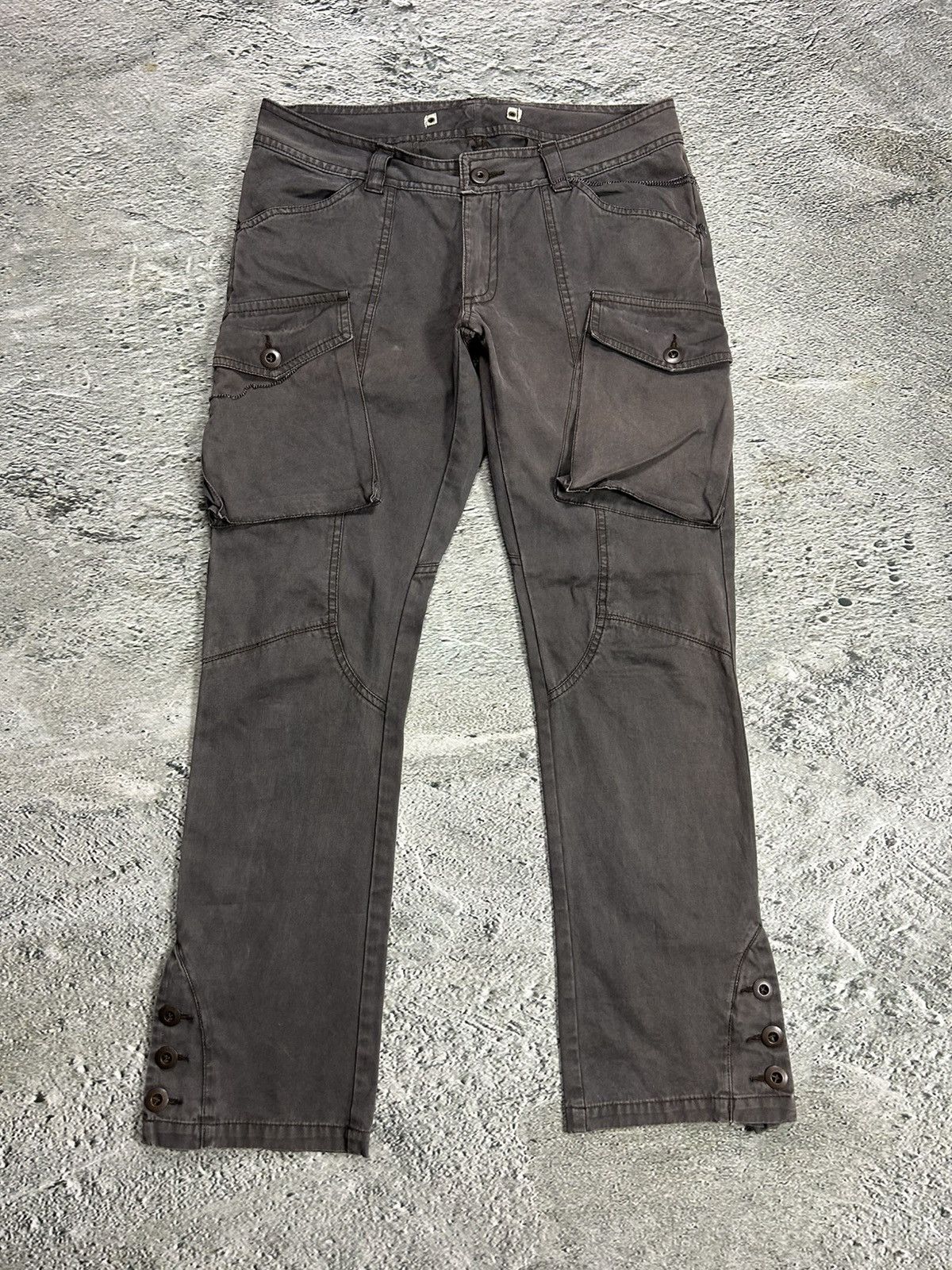 Vintage Vintage cargo pants flated grey utility military Size US 32 / EU 48 - 1 Thumbnail