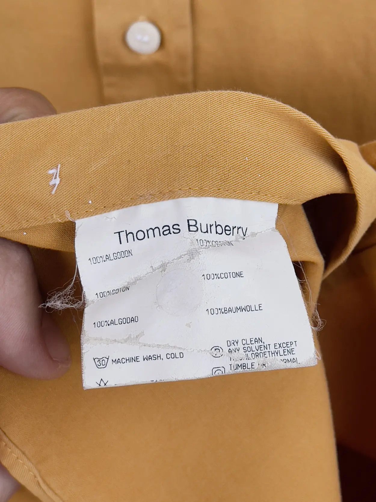 Burberry Mustard Burberry tb shirt size xl coton Size US XL / EU 56 / 4 - 10 Thumbnail