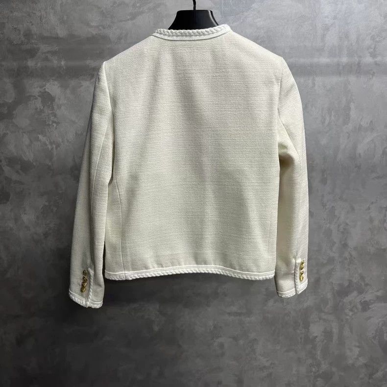 Celine Celine White Casual Long Sleeve Jacket Size S / US 4 / IT 40 - 5 Thumbnail