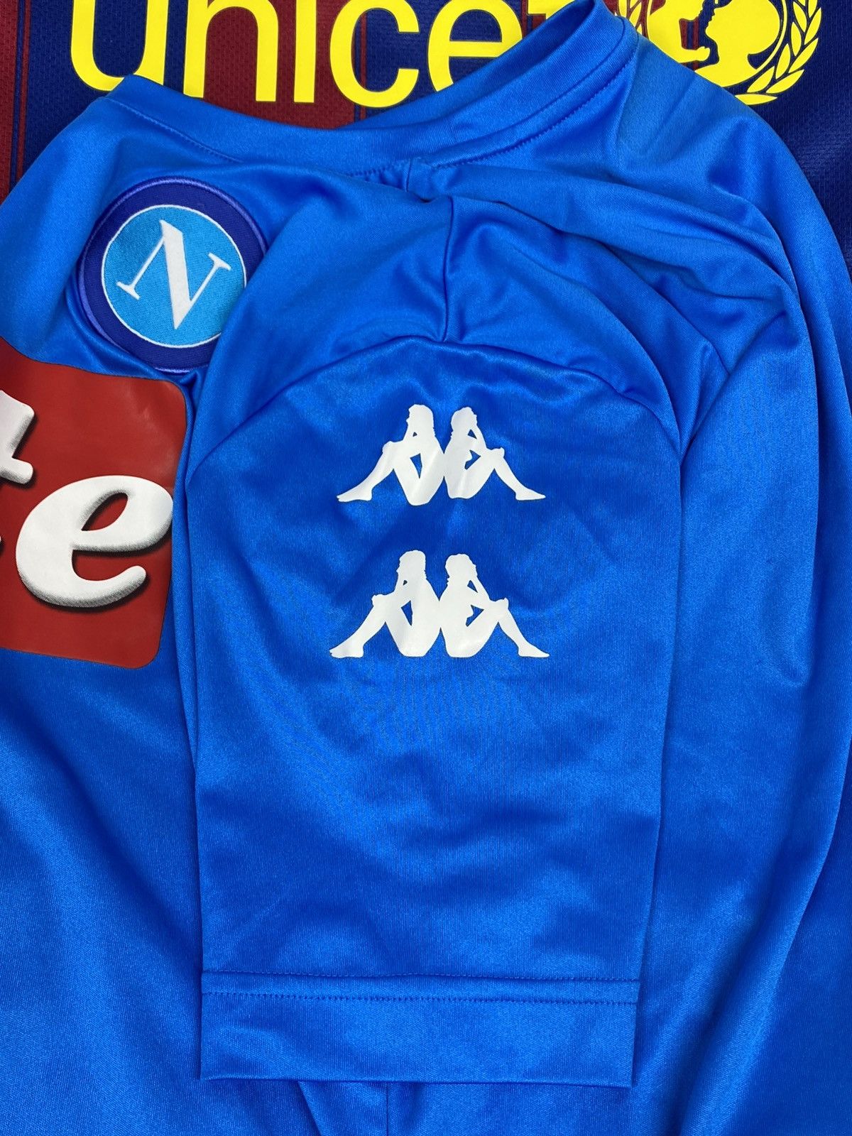 Kappa Kappa Napoli 2016/17 Home Football Shirt Soccer Jersey Size US XS / EU 42 / 0 - 15 Thumbnail