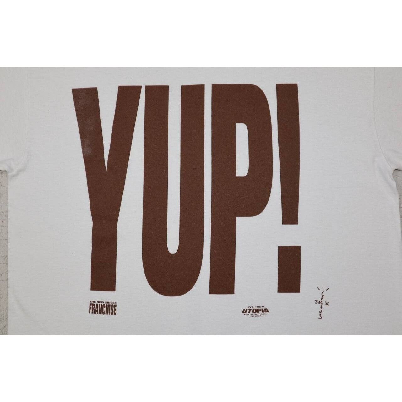 Vintage Travis Scott Cactus Jack Live From Utopia YUP! Promo T-Shirt Size US XL / EU 56 / 4 - 4 Thumbnail