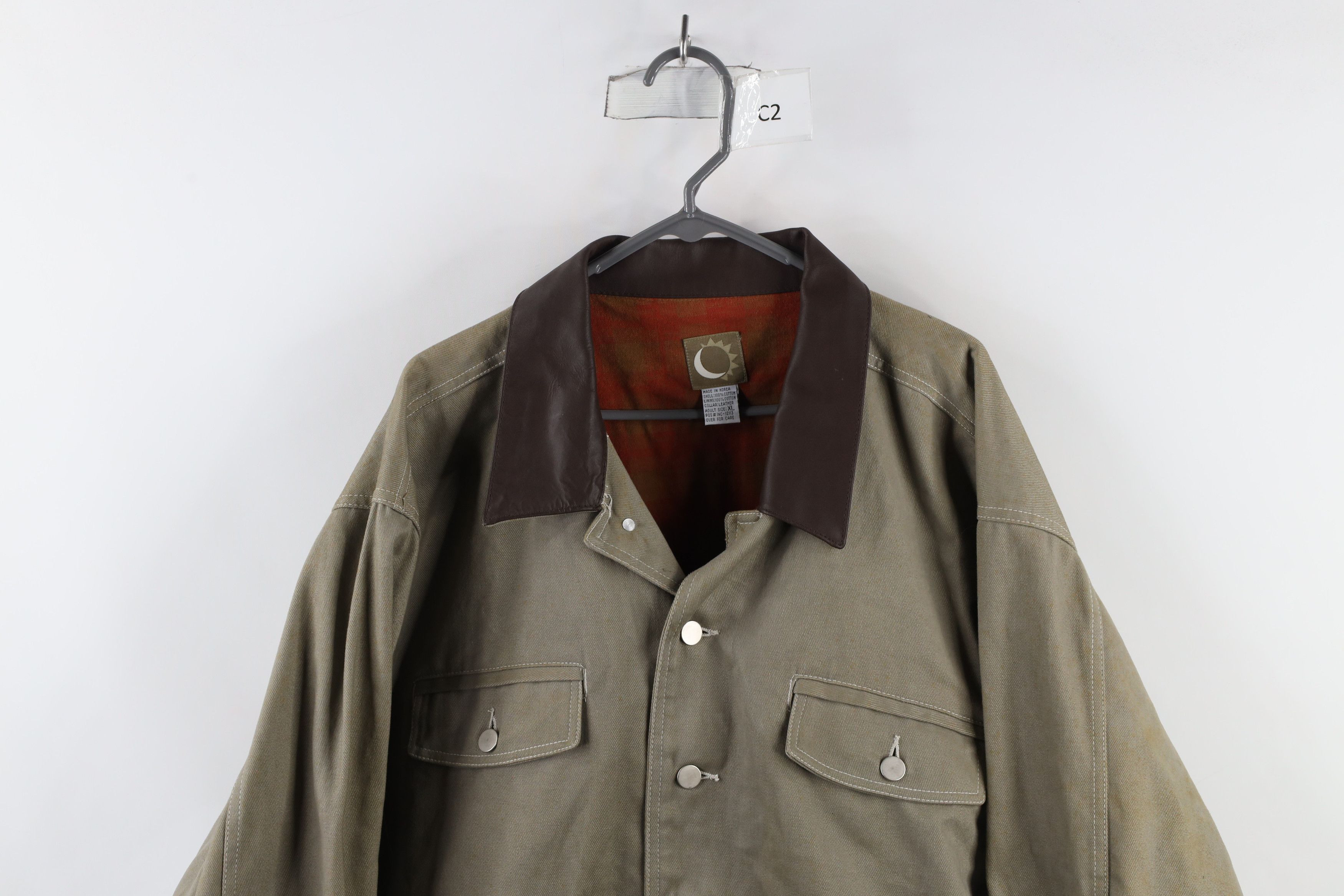 Marlboro × Vintage Vintage 90s Marlboro Leather Collar Lined Trucker Jacket Size US XL / EU 56 / 4 - 2 Thumbnail