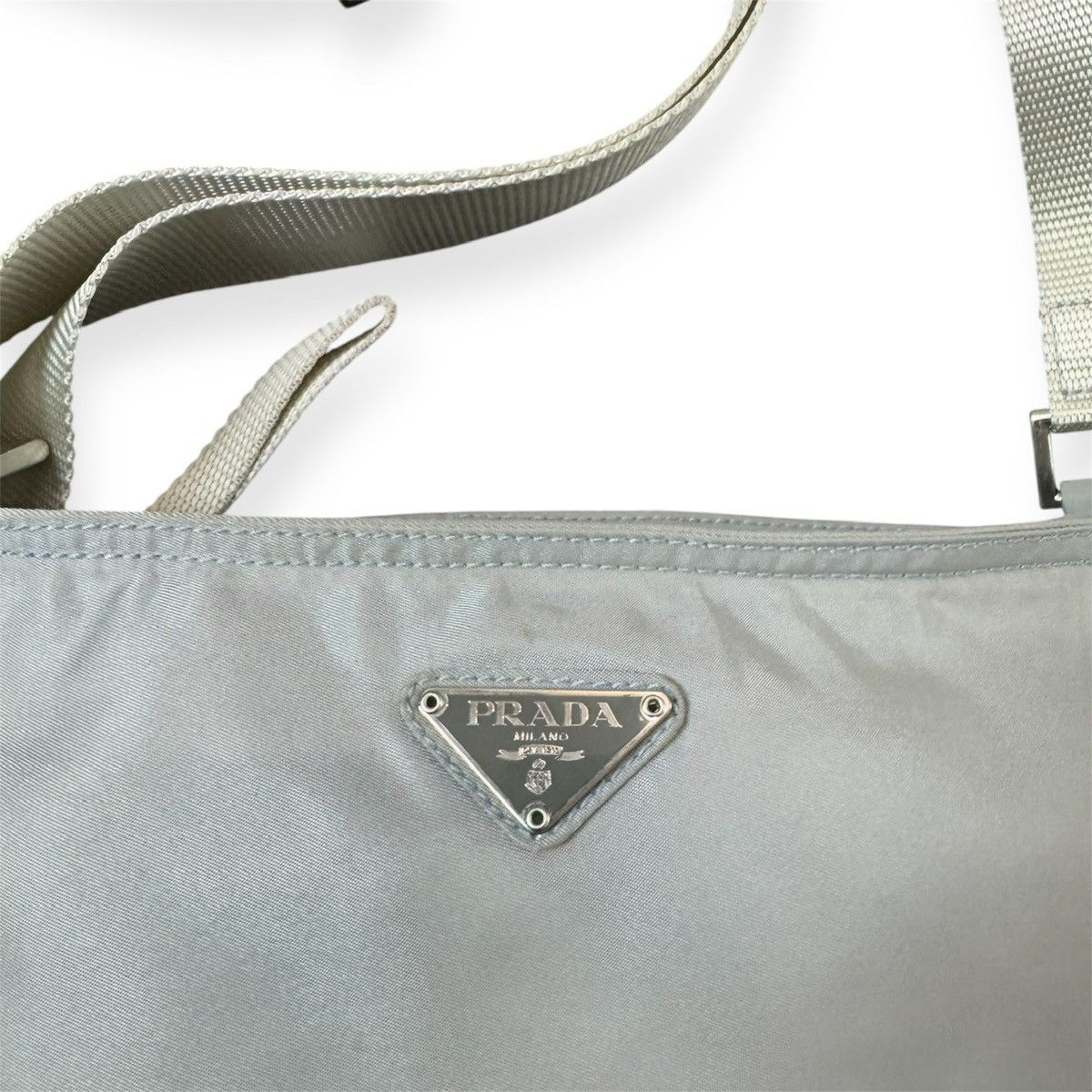 Prada Prada Shoulder Bag Grey Size ONE SIZE - 2 Thumbnail