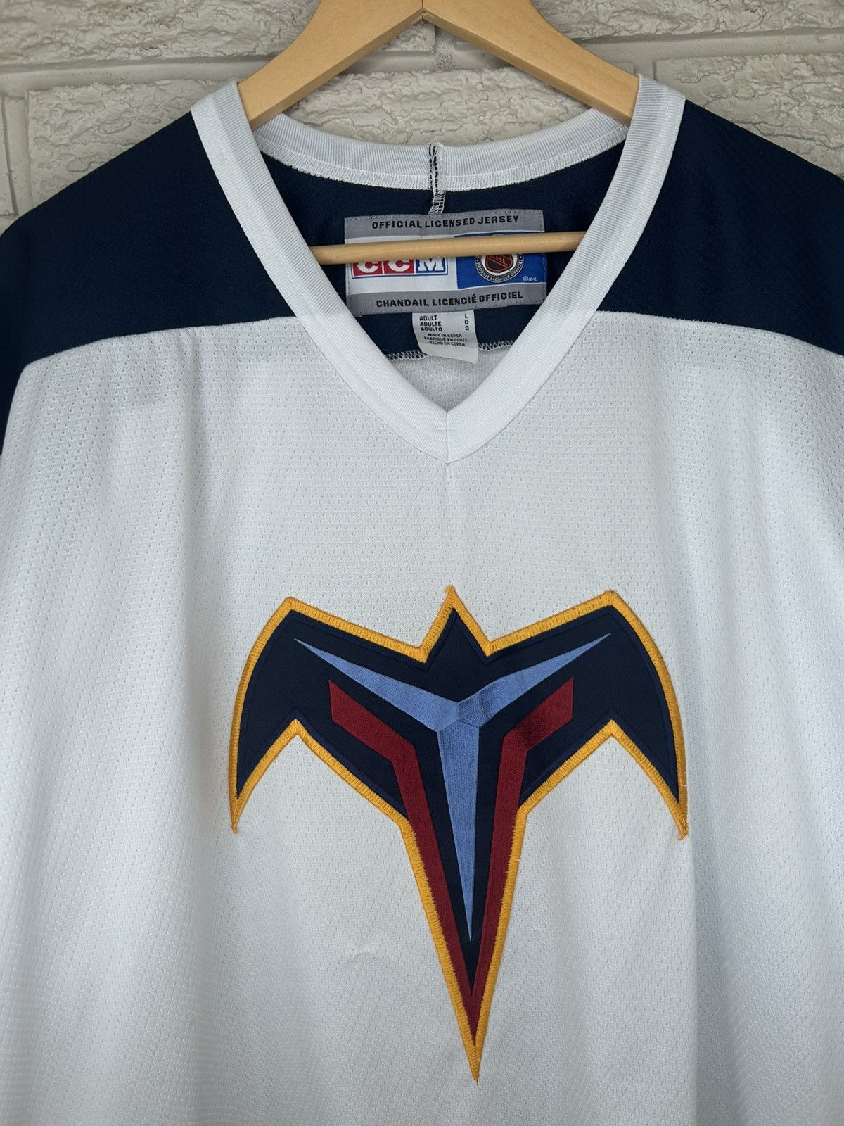 Ccm Vintage CCM Atlanta Thrashers NHL Jersey Size US L / EU 52-54 / 3 - 2 Thumbnail