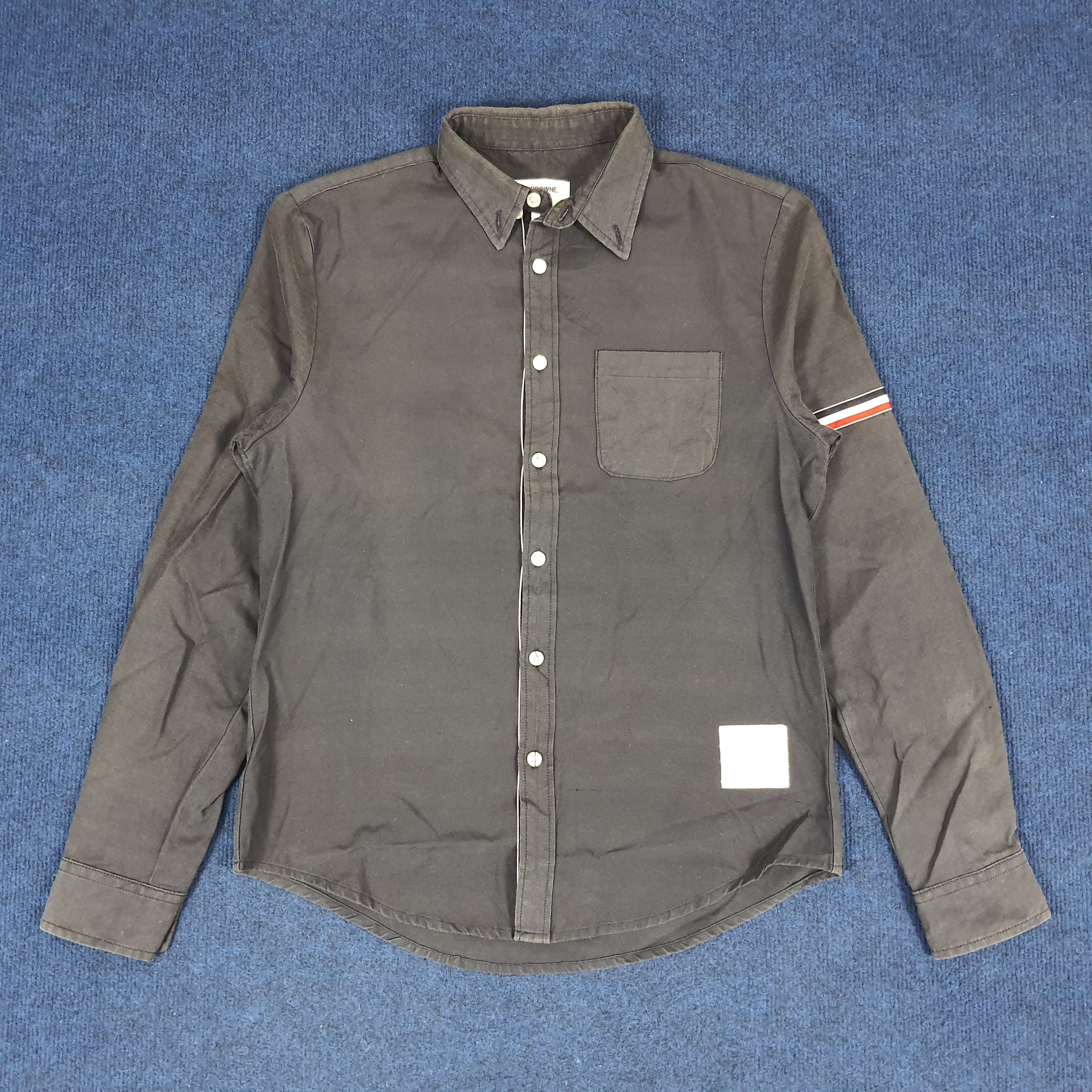 Thom Browne × Vintage Vintage Thom Browne Long Sleeve Button Up Shirt Size US S / EU 44-46 / 1 - 1 Thumbnail