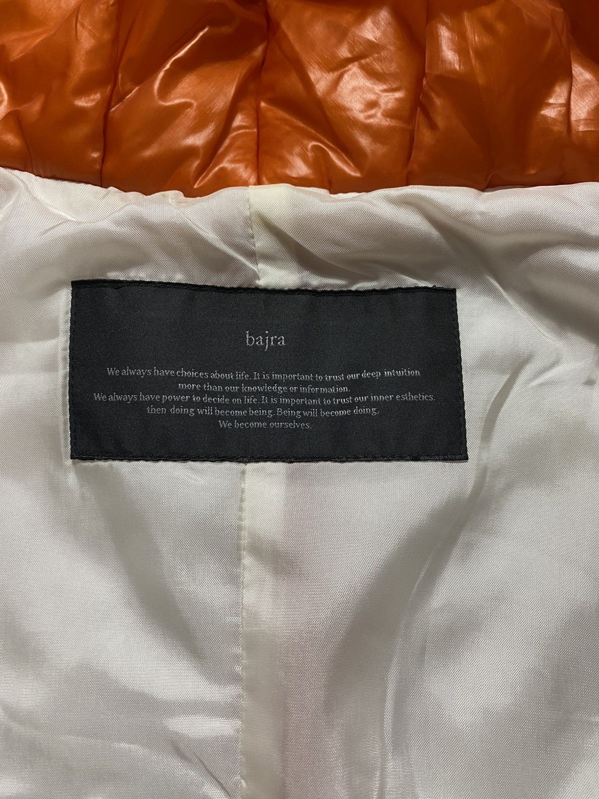 Bajra BAJRA JAPAN PUFFER JACKET ORANGE AVANT GARDE Size S / US 4 / IT 40 - 8 Thumbnail