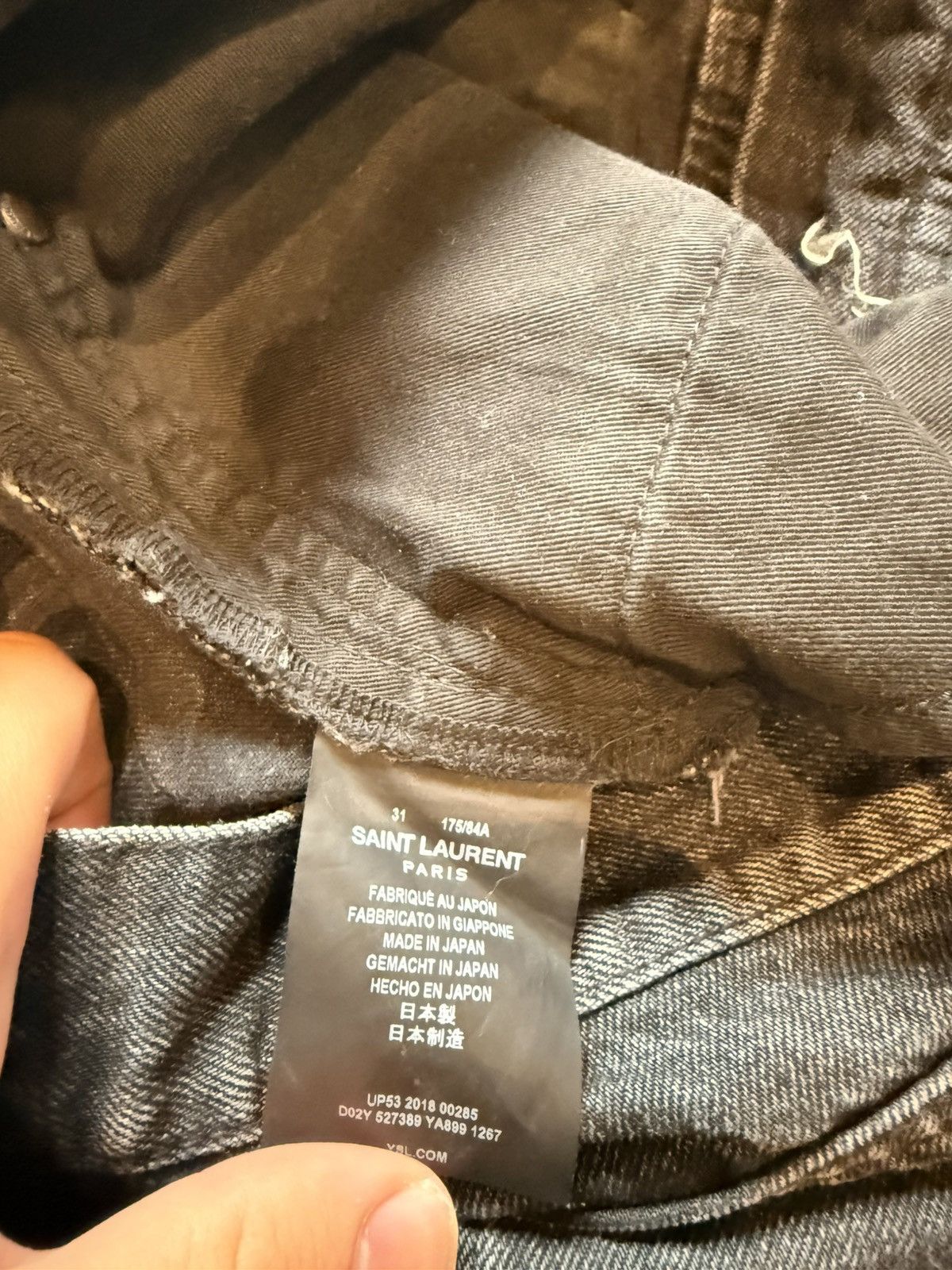 Saint Laurent Paris Hedi Era D02 M/SK - LW Skinny Jeans Size US 31 - 9 Thumbnail