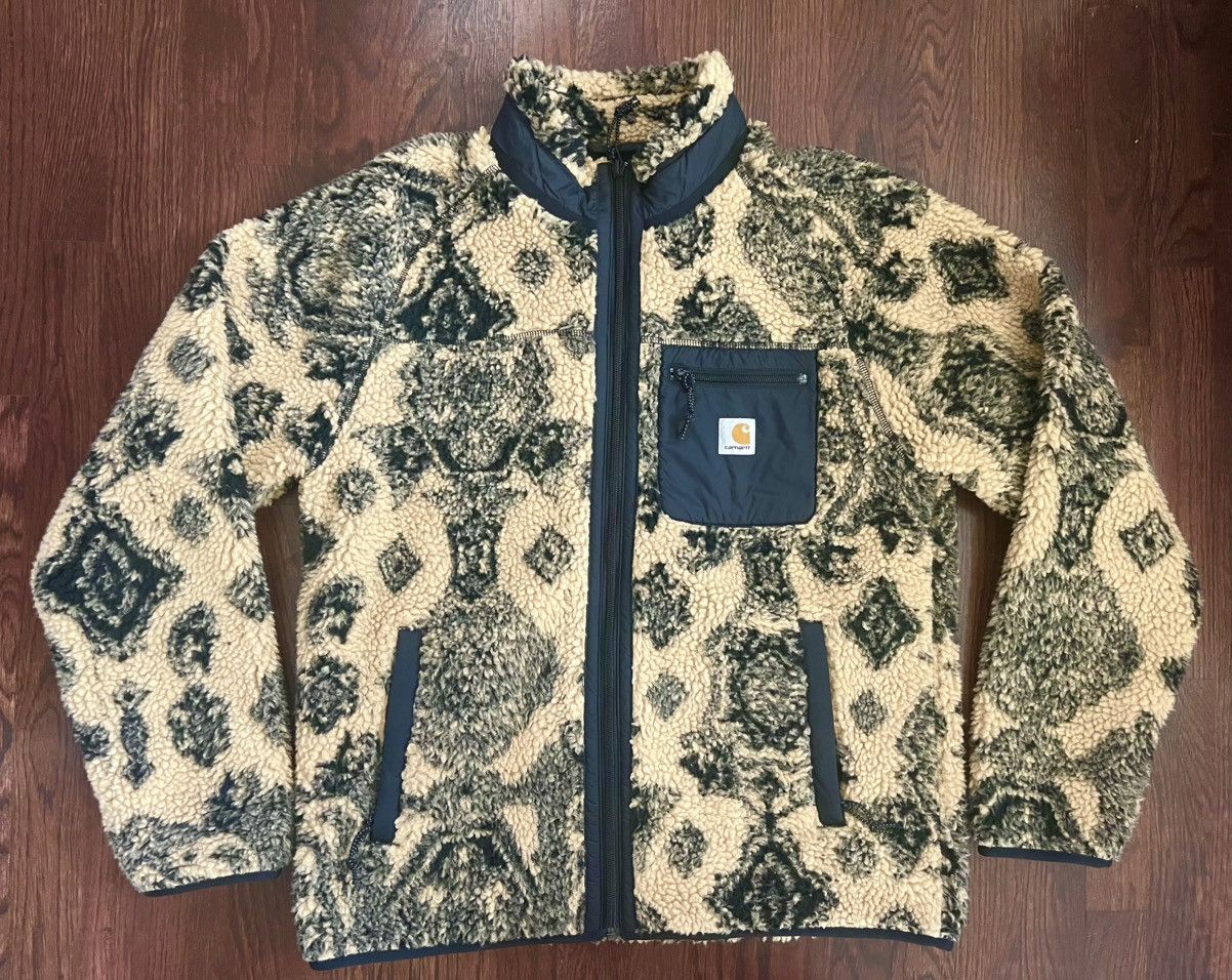 Carhartt Carhartt WIP Prentis Fleece Jacquard Beige size Large Size US L / EU 52-54 / 3 - 1 Thumbnail