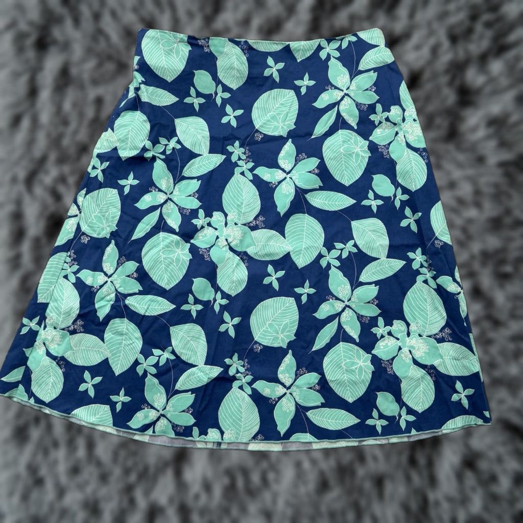 Vintage VINTAGE 90s Skirt Sz 14 Tropical Hawaiian Floral Coastal Beachy Cottagecore USA Size 36" / US 14 / IT 50 - 1 Thumbnail