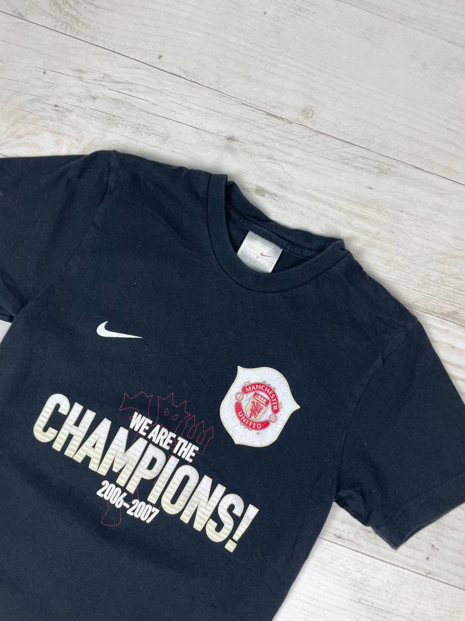 Nike Vintage Nike Manchester United 2006 2007 Champions T Shirt Size US S / EU 44-46 / 1 - 2 Thumbnail