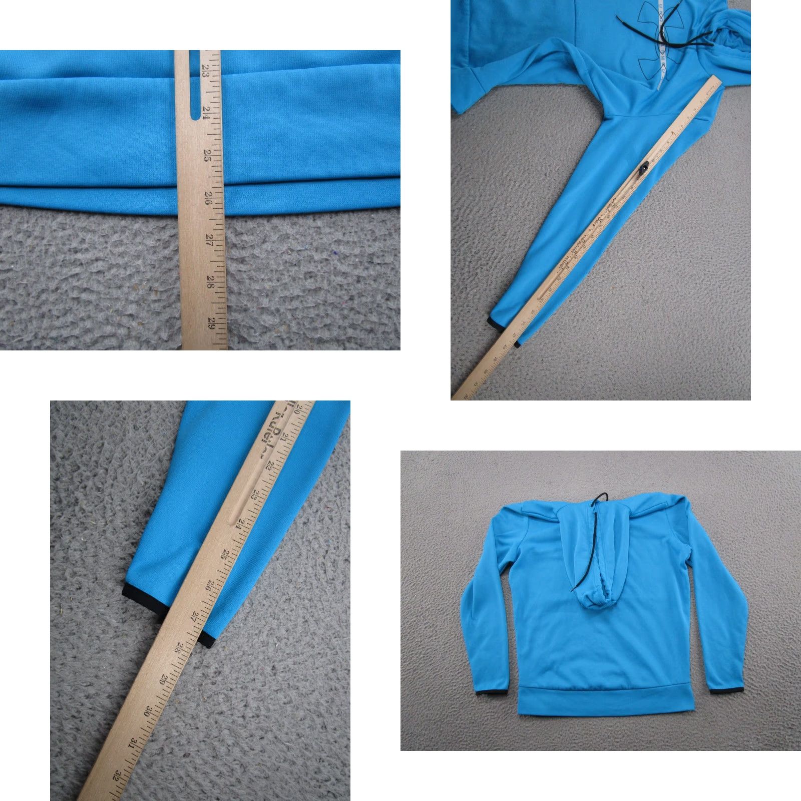 Under Armour Under Armour Womens Blue Pullover Hoodie Sweatshirt Size S Blue Logo Sweatshirt Hooded Pullover Activewear Womens Size S / US 4 / IT 40 - 8 Thumbnail