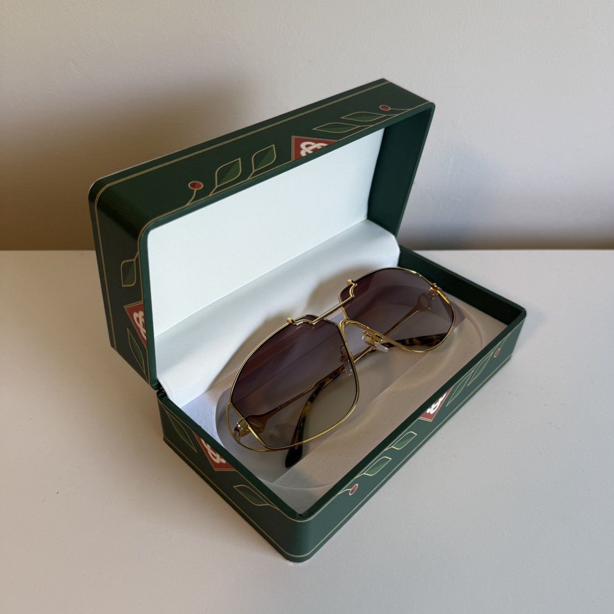 Casablanca Casablanca Stainless Steel Aviator Sunglasses Size ONE SIZE - 2 Thumbnail