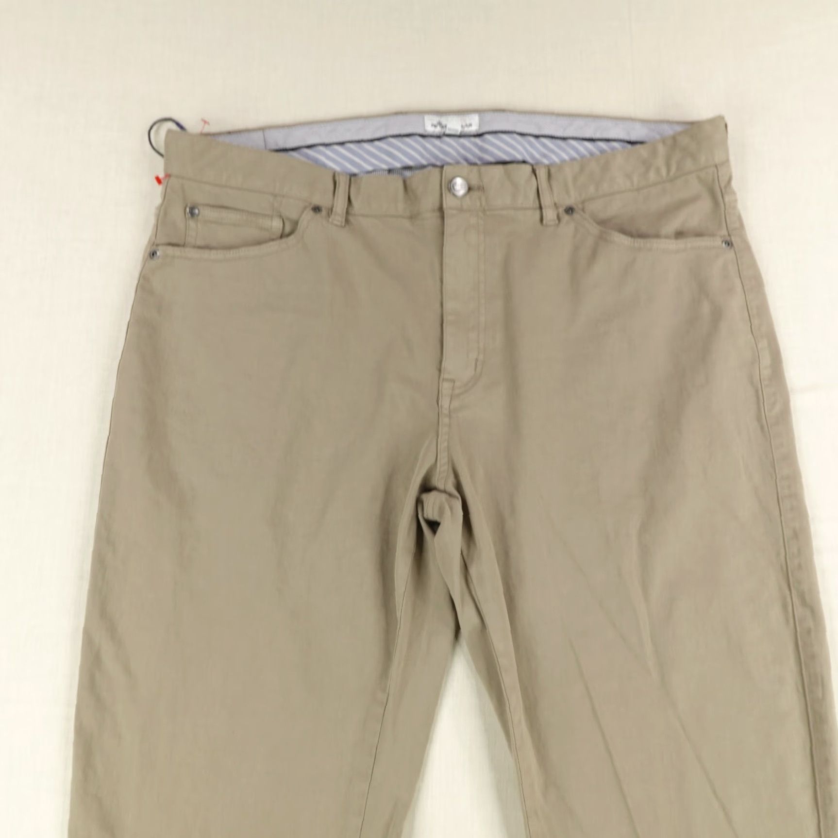 Peter Millar PETER MILLAR Chino Pants Mens 38 Regular Beige Performance Flex Golf Stretch Size US 37 - 2 Thumbnail