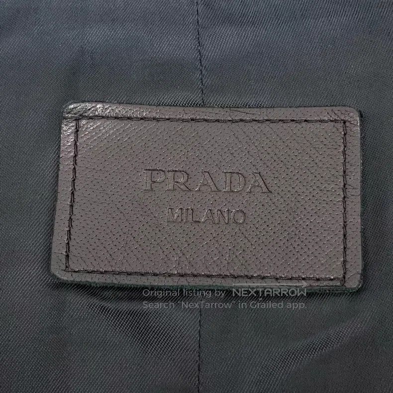 Prada Prada Black stand-up collar leather jacket Size US M / EU 48-50 / 2 - 5 Thumbnail