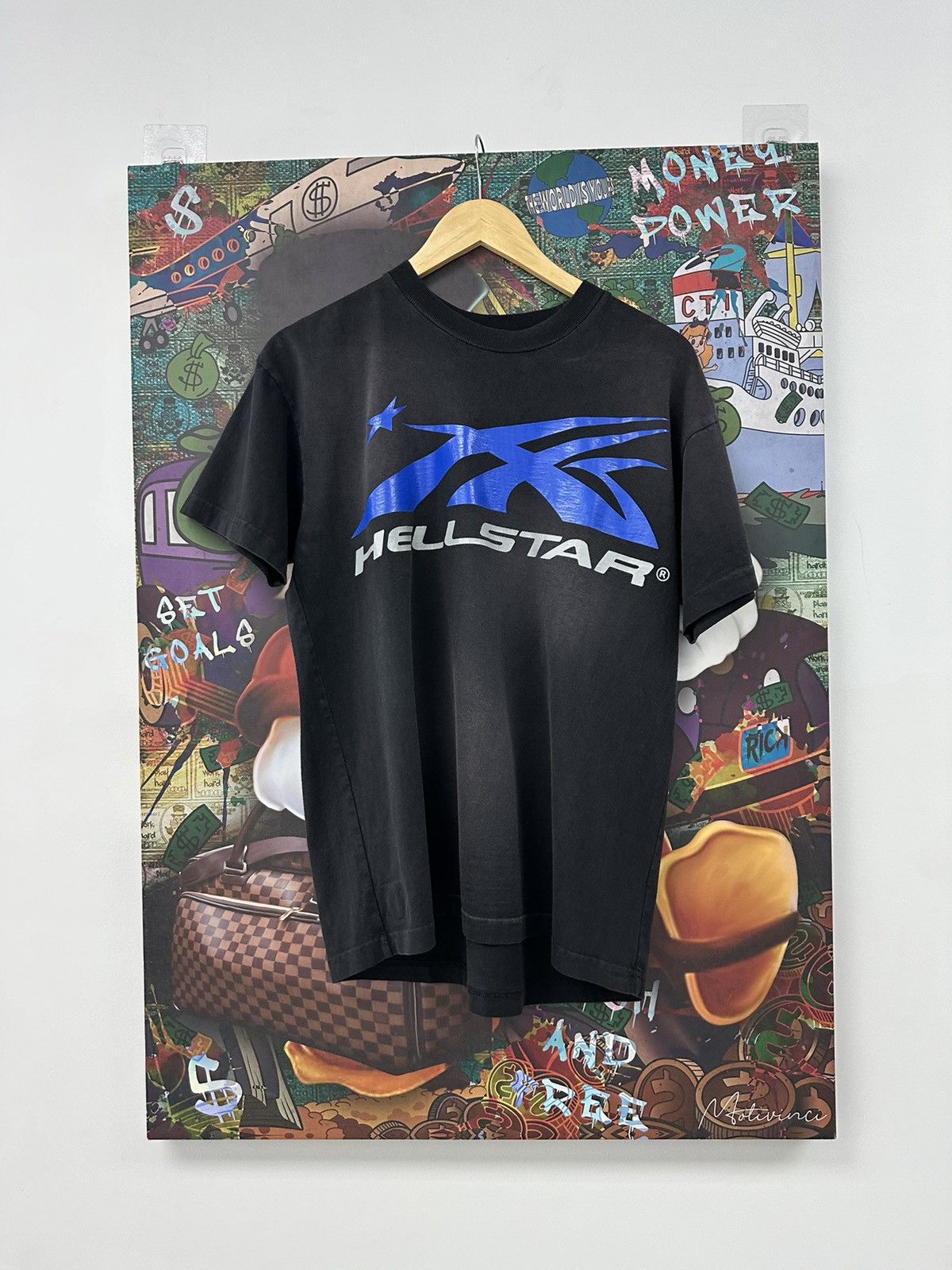HELLSTAR Hellstar Classic Logo t shirt blue Size US XS / EU 42 / 0 - 1 Thumbnail