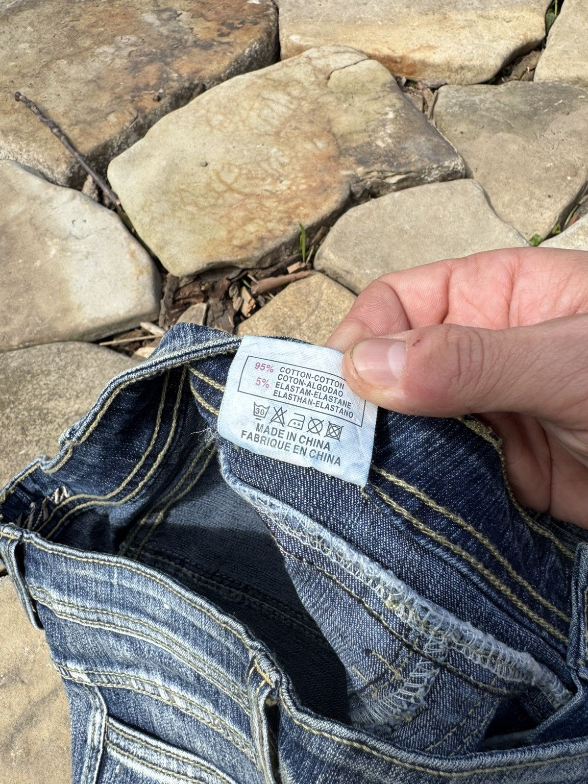Vintage Vintage If Six Was Nine Style Faded Flared Y2k Pants Size 36" / US 14 / IT 50 - 14 Thumbnail