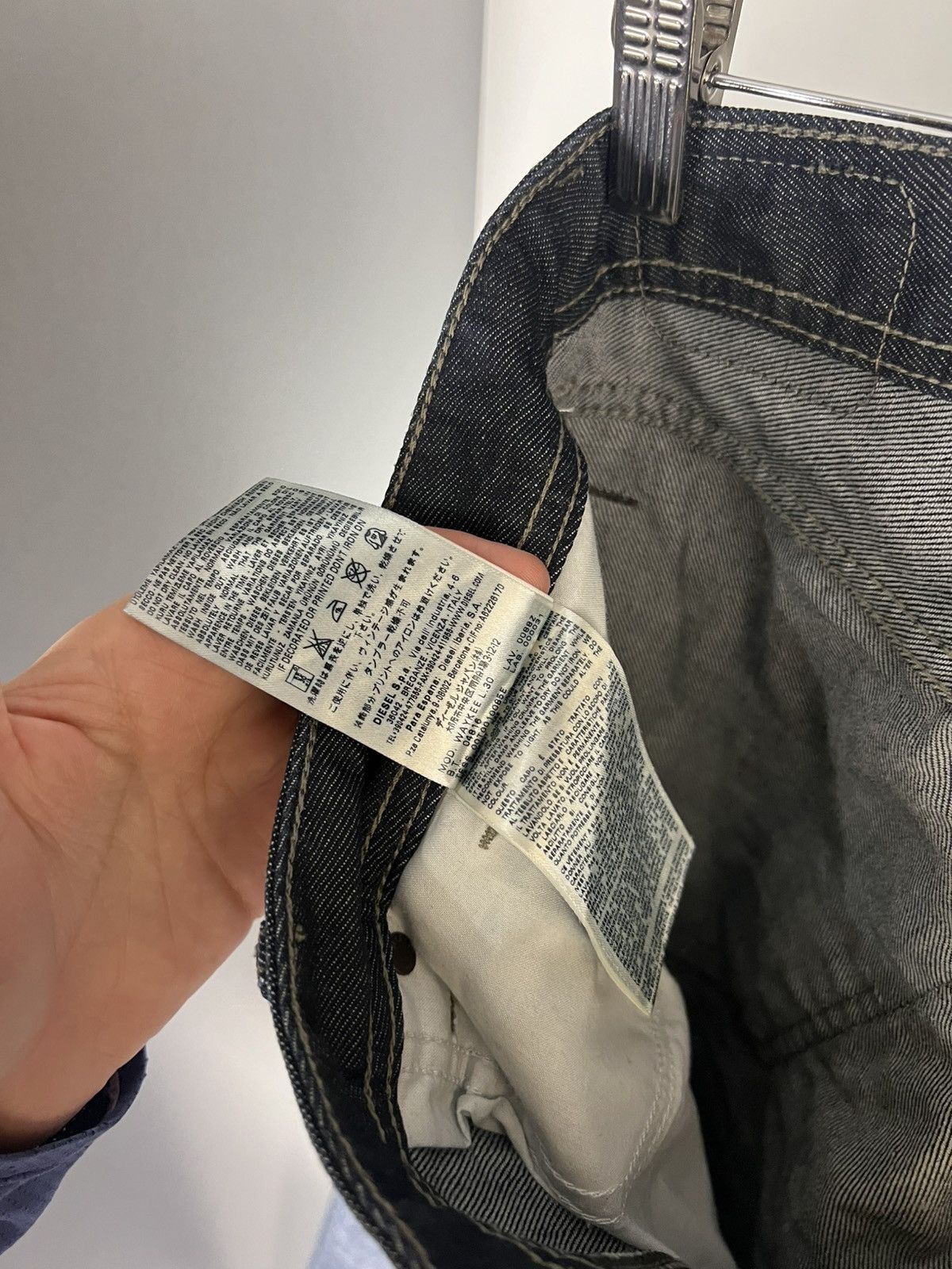Diesel VINTAGE DIESEL INDUSTRY DENIM DIVISION JEANS CASUAL Y2K 90s Size US 32 / EU 48 - 19 Thumbnail
