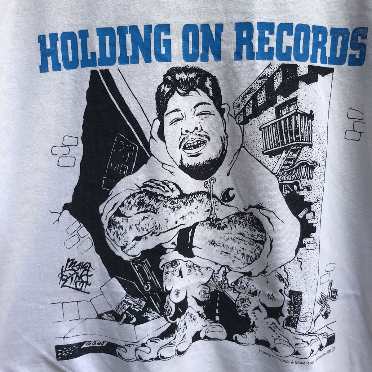 Band Tees HOLDING ON RECORDS hardcore punk tee Size US XL / EU 56 / 4 - 4 Thumbnail