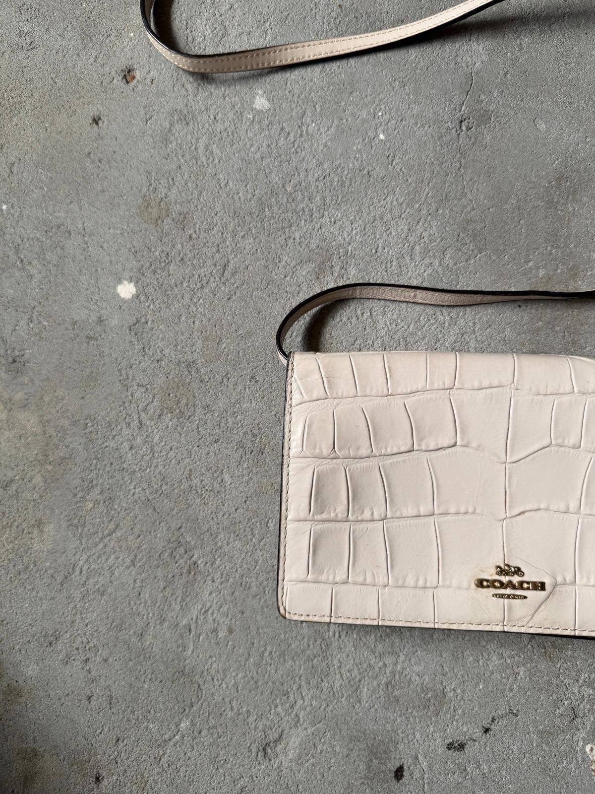 Coach Coach Hayden Foldover Crossbody Clutch Bag White Size ONE SIZE - 2 Thumbnail