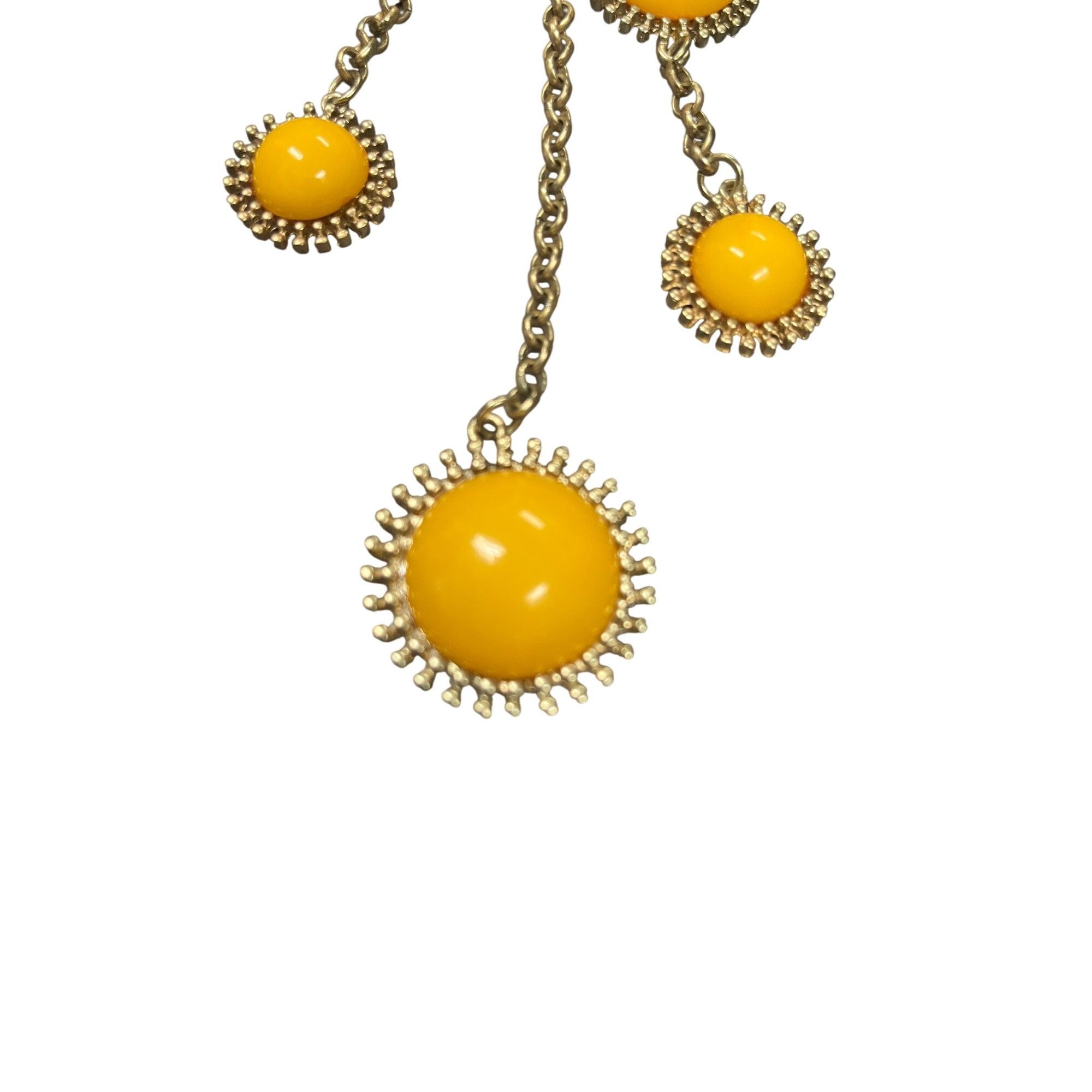 Coldwater Creek Coldwater Creek women's gold plated yellow beaded fashion ne Size ONE SIZE - 5 Thumbnail