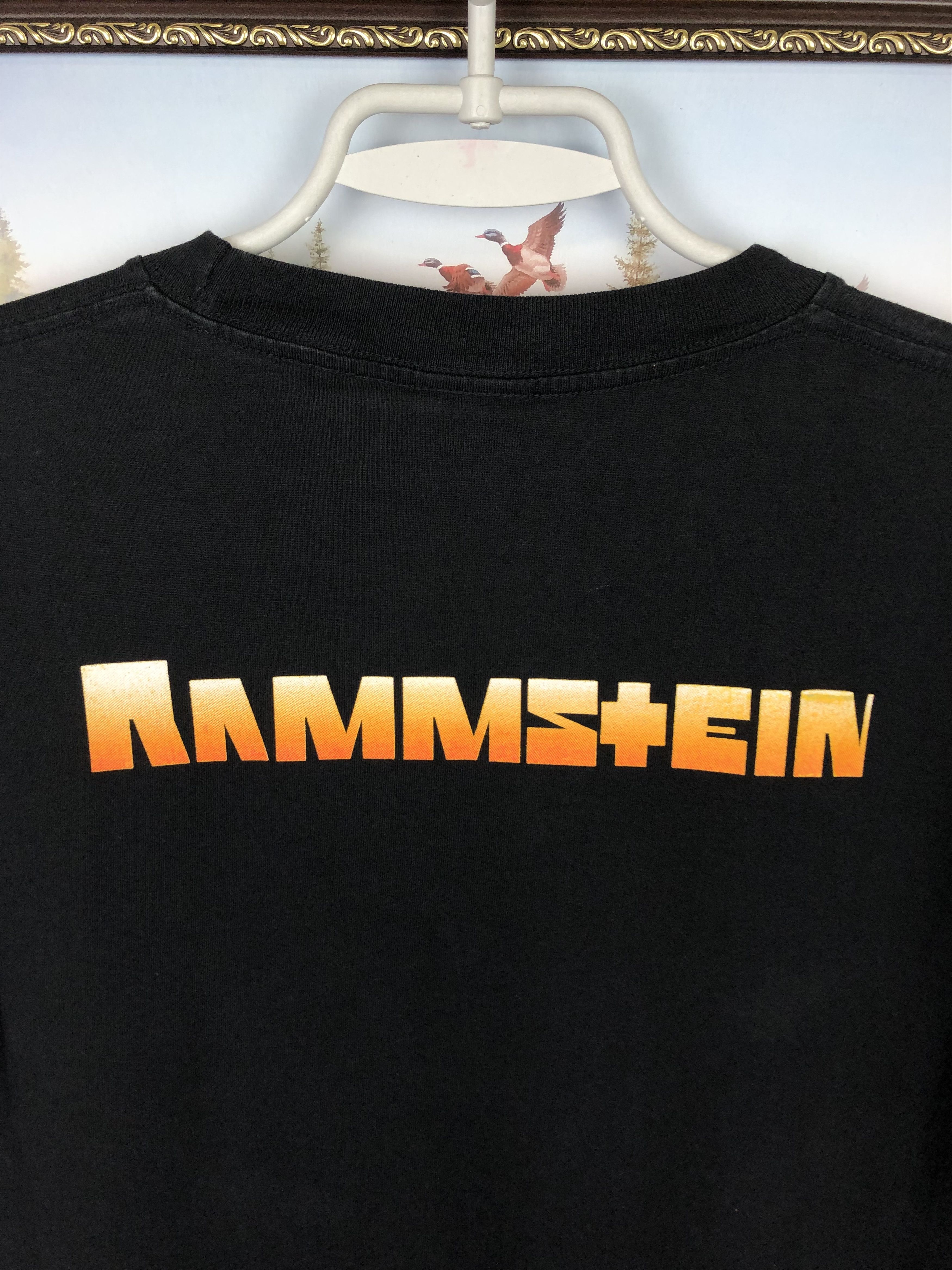 Vintage Vintage Rammstein Band Shirt Over Print Tee Big Logo Y2K Size US M / EU 48-50 / 2 - 8 Thumbnail