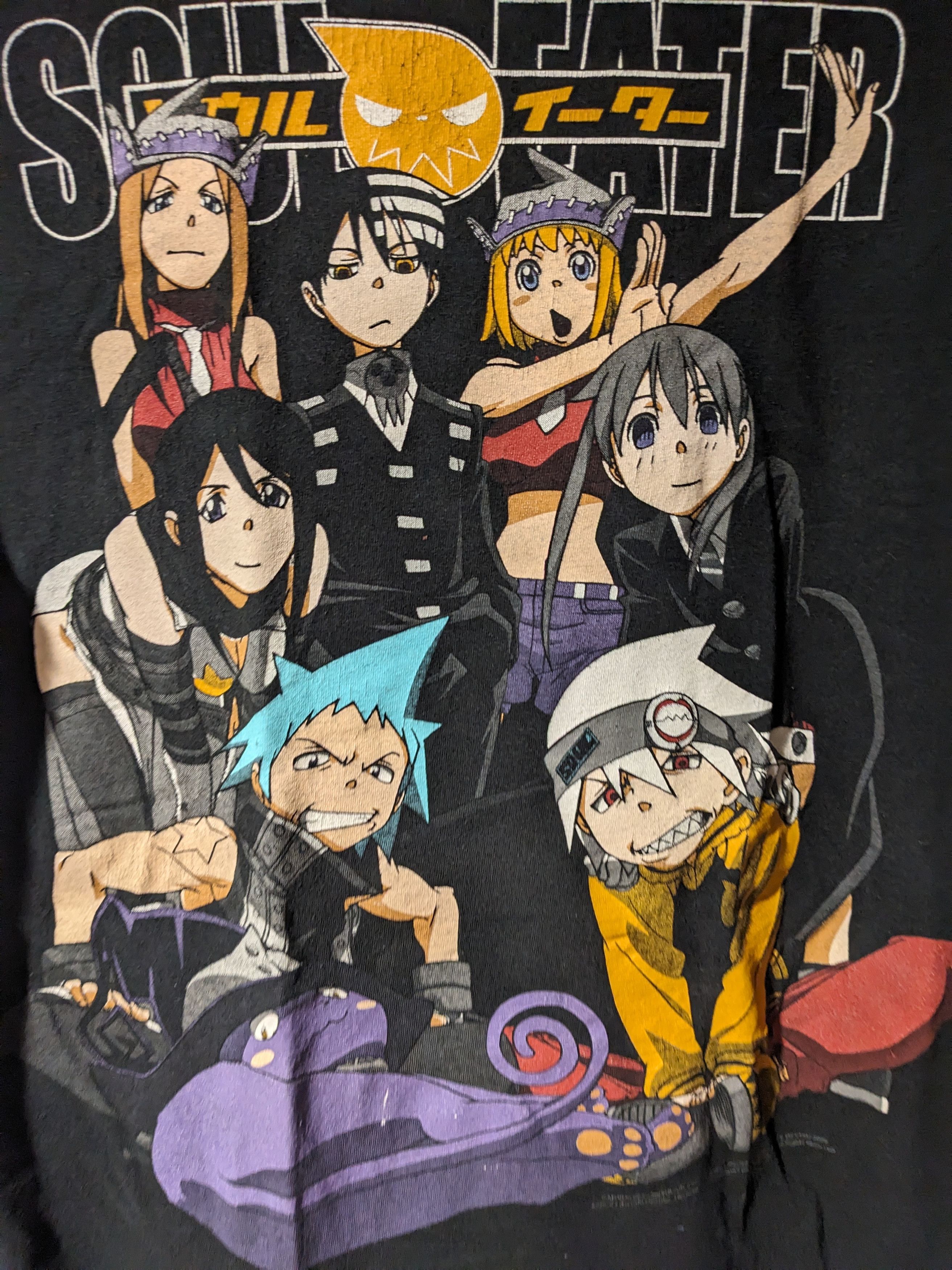 Cartoon Network × Vintage Vintage 2009 Soul Eater Anime Japanese Black Medium T-Shirt Size US M / EU 48-50 / 2 - 2 Thumbnail