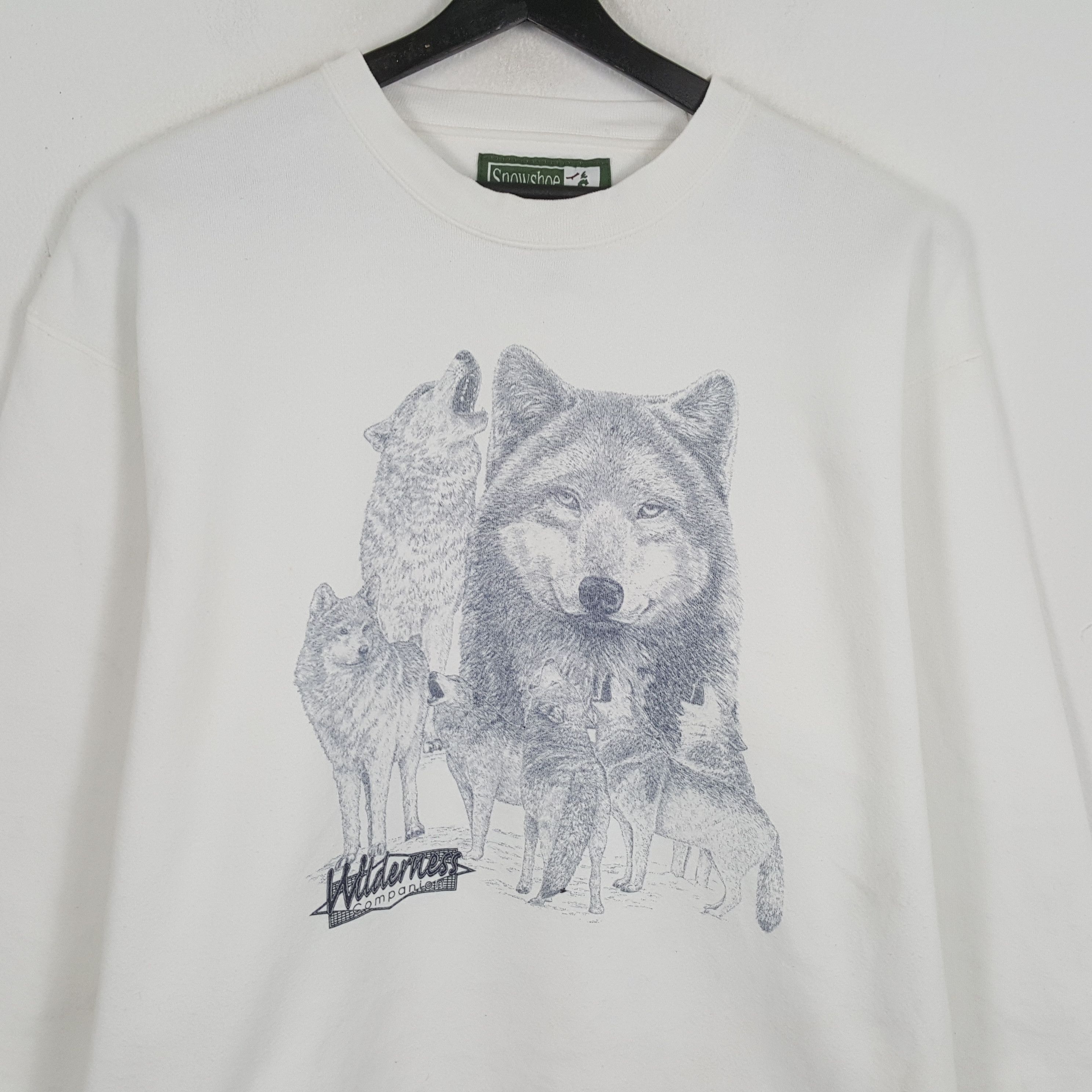Vintage WILDERNESS COMPANION Animals Design Style Sweatshirt Size US L / EU 52-54 / 3 - 2 Thumbnail