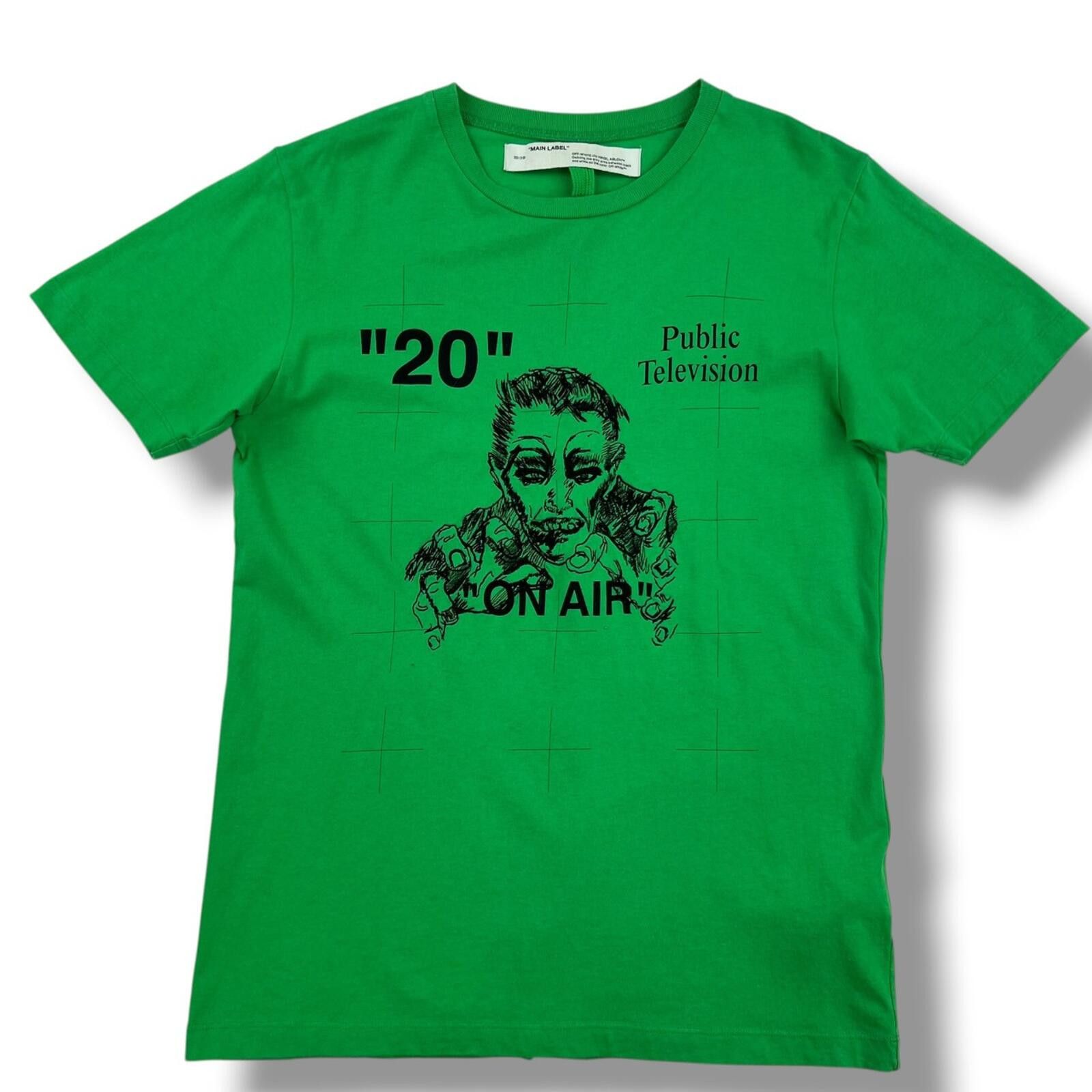 Off-White Off-White Public Television Green T Shirt Size US S / EU 44-46 / 1 - 2 Thumbnail