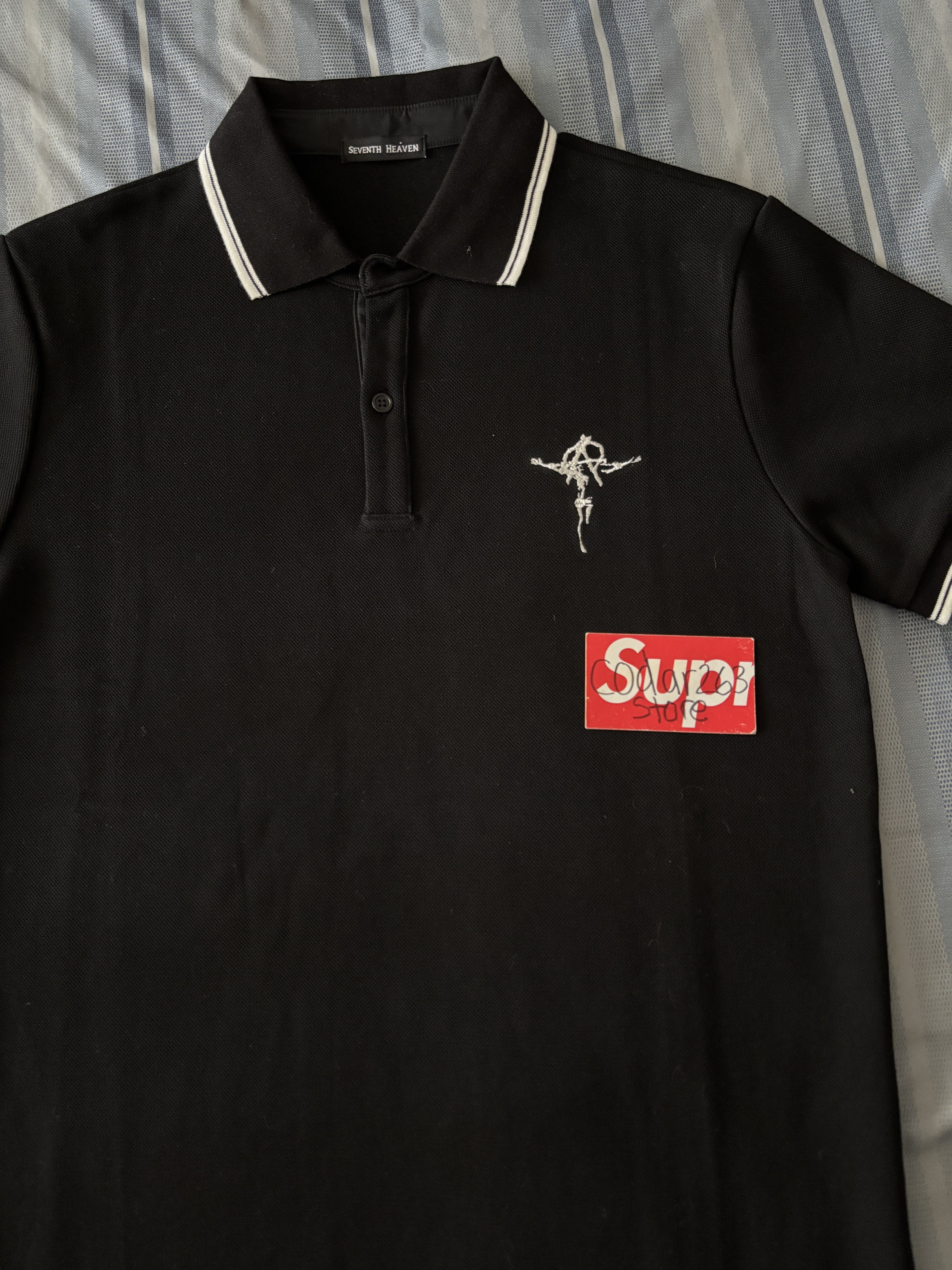 Seventh Heaven Anarchy Pique Polo Shirt - Seventh Heaven Black Medium Size US M / EU 48-50 / 2 - 3 Thumbnail