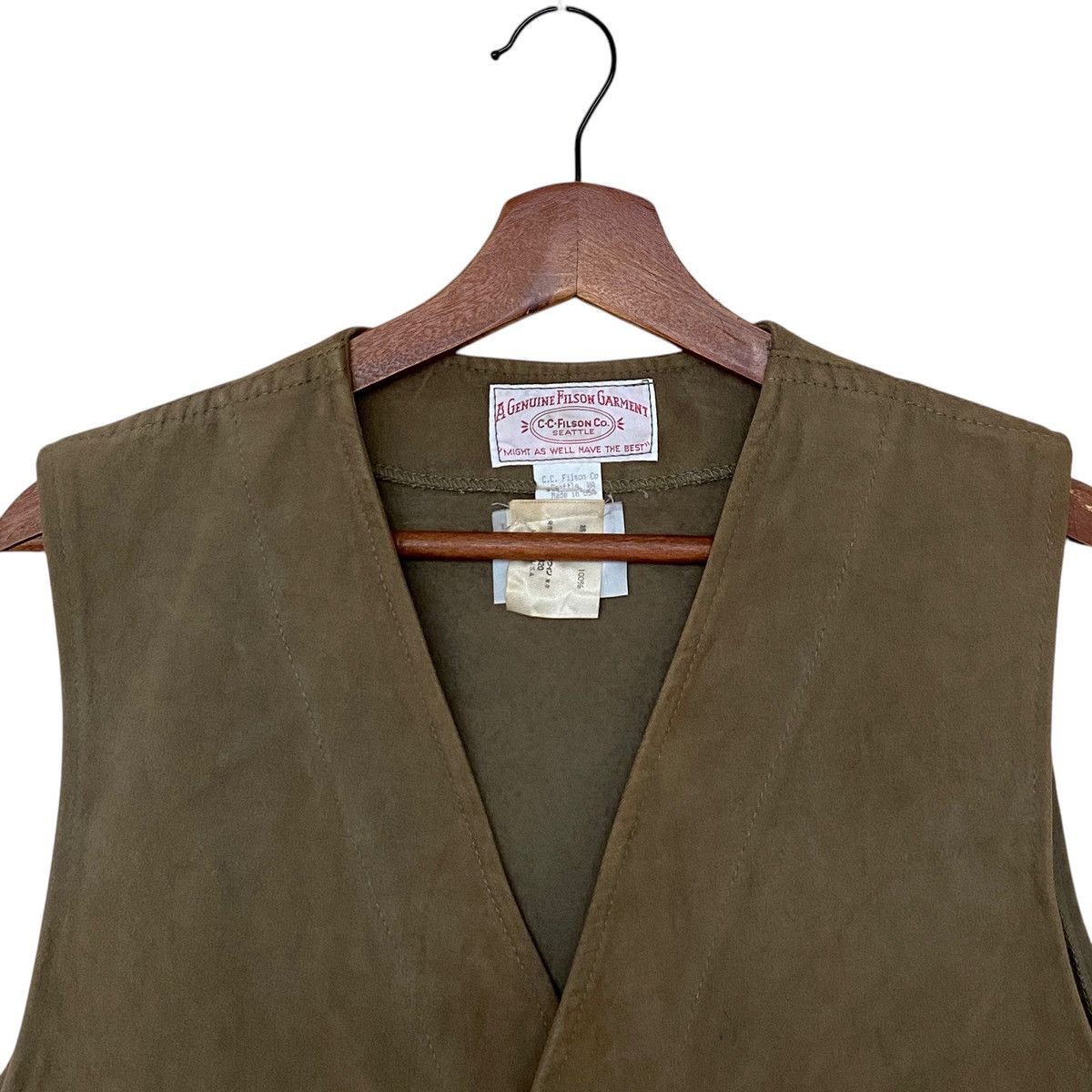 Filson Vintage Brand Sweat Leather Vest 1990s Size US M / EU 48-50 / 2 - 7 Thumbnail