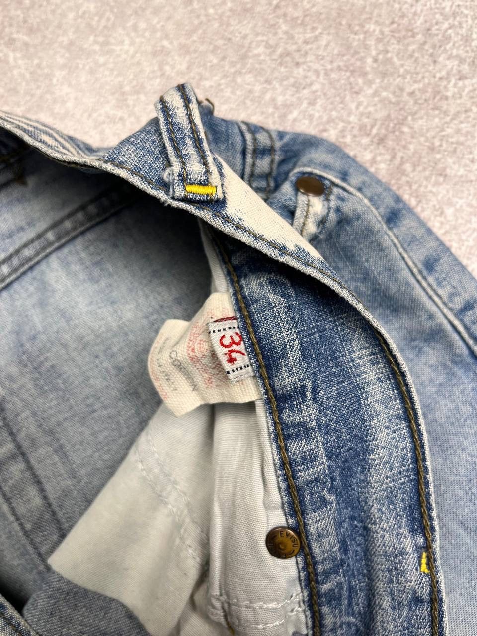 Japanese Brand Vintage Evisu Baggy Shorts Jorts Japanese Denim 34 Y2K Size US 34 / EU 50 - 7 Thumbnail