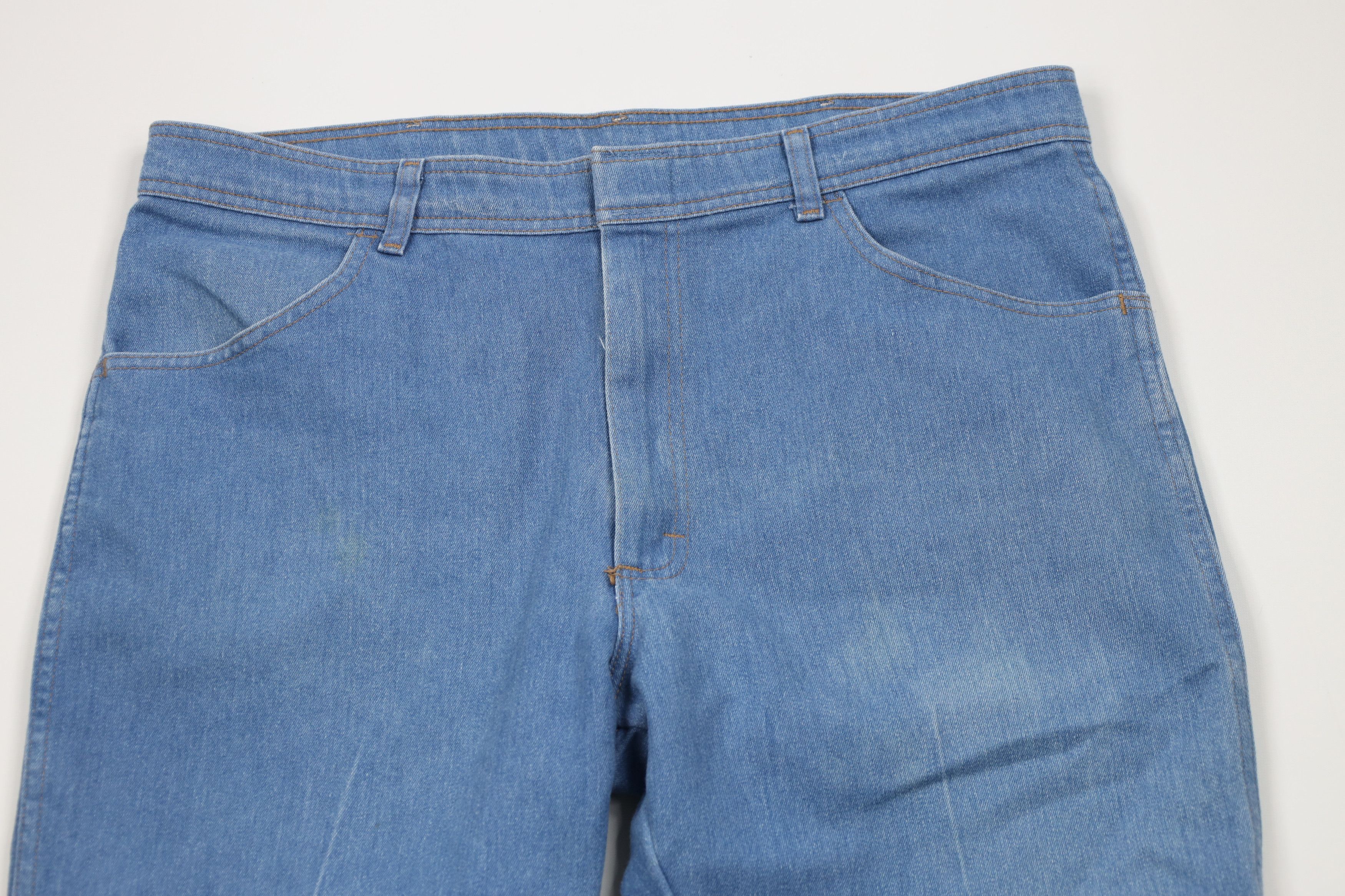 Vintage × Wrangler Vintage 90s Wrangler Flared Wide Leg Cowboy Denim Jeans Size US 38 / EU 54 - 2 Thumbnail