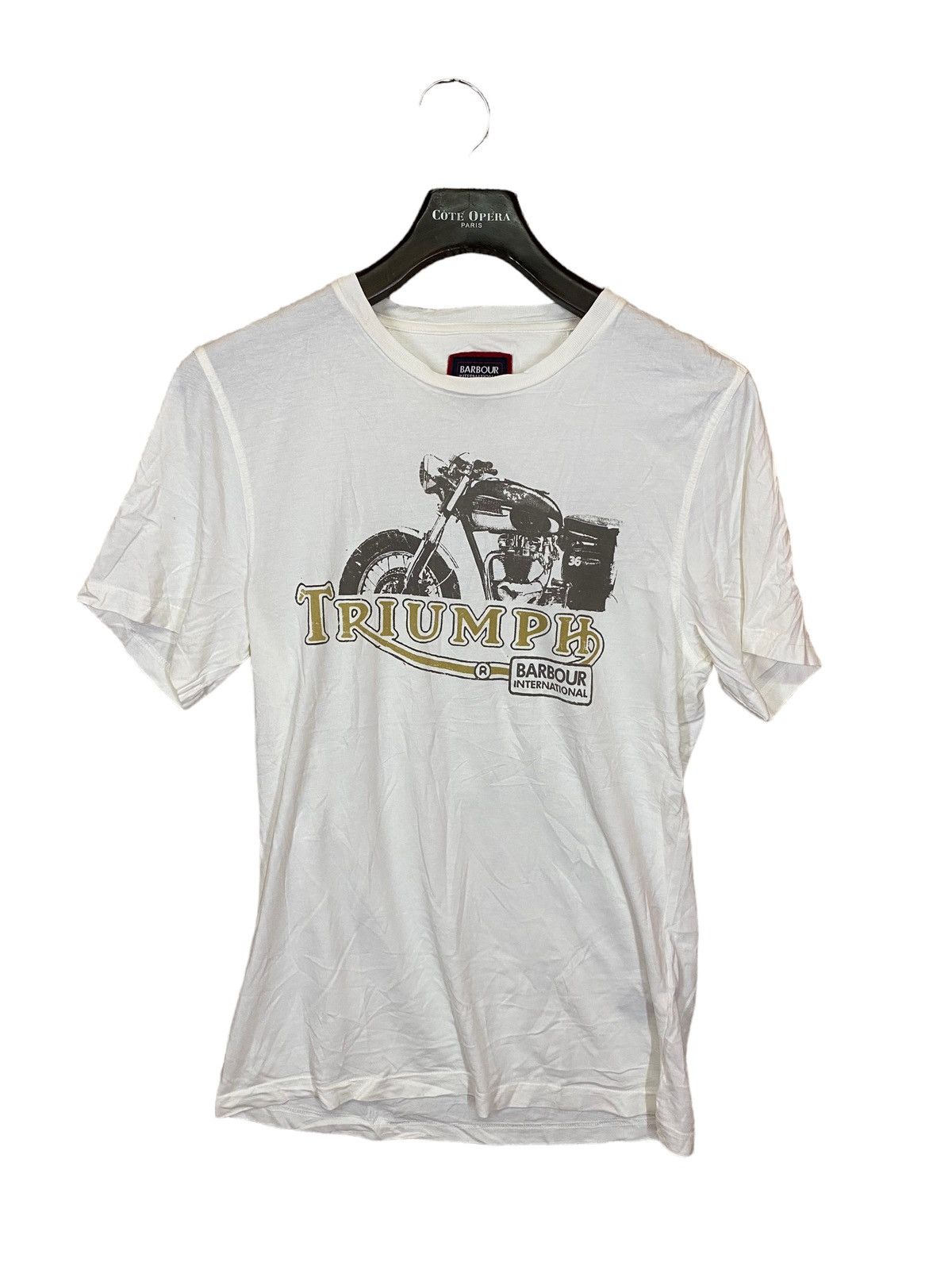 Barbour x triumph tshirt size m