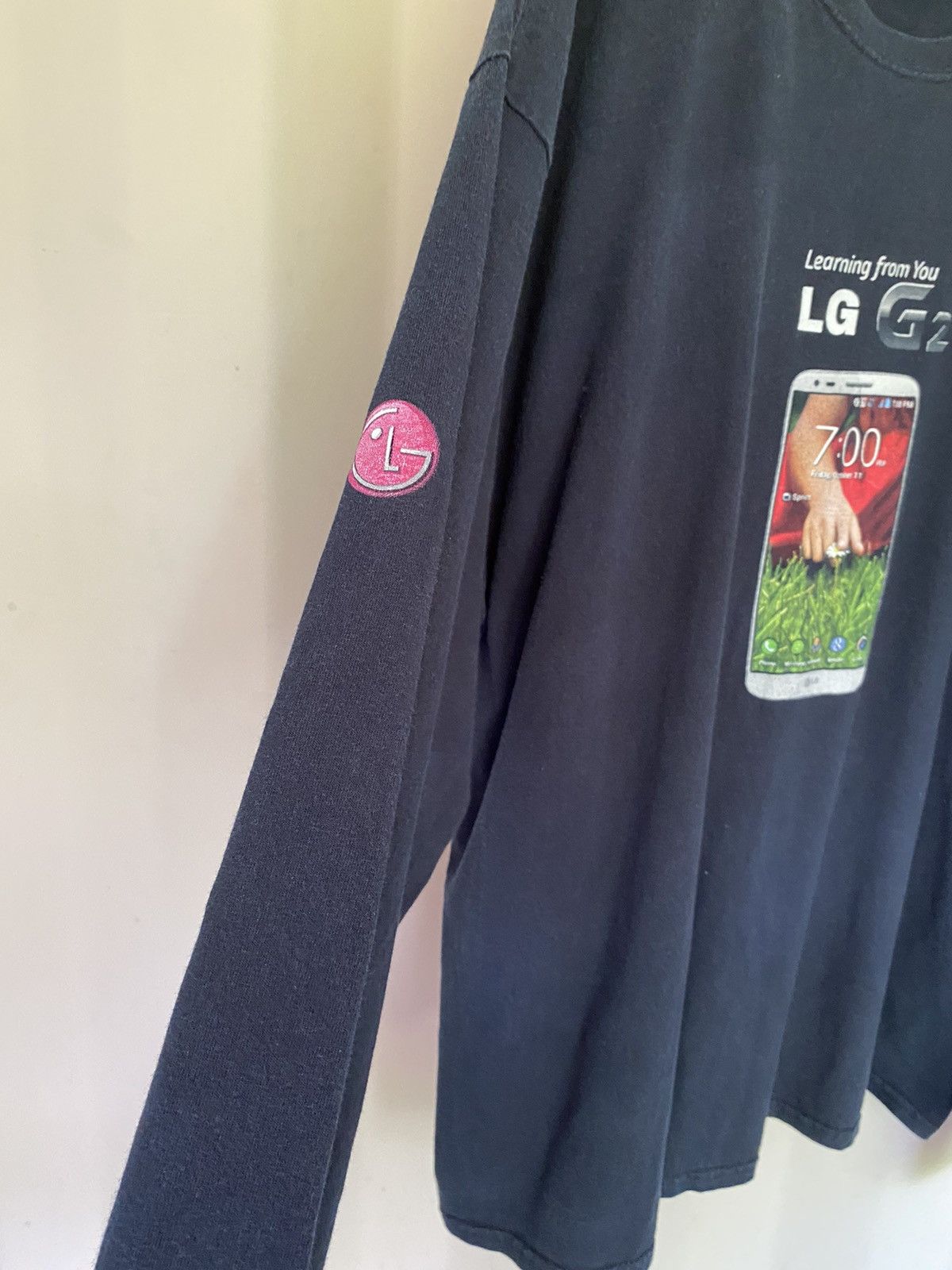 Designer × Vintage LG mobile phone long sleeve tee Size US XXL / EU 58 / 5 - 12 Thumbnail