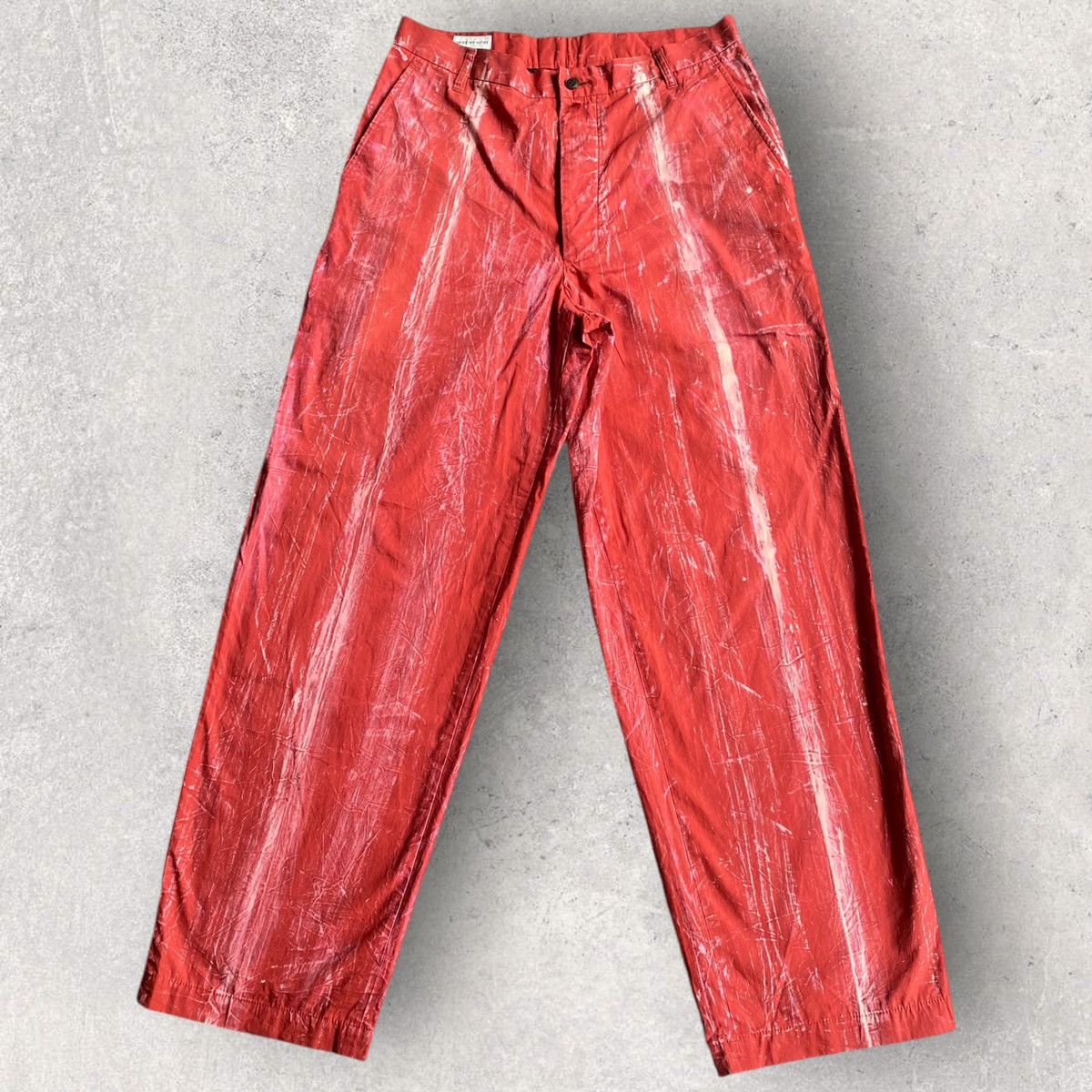 Dries Van Noten Dries Van Noten Red Degraded Pants Size US 30 / EU 46 - 1 Thumbnail