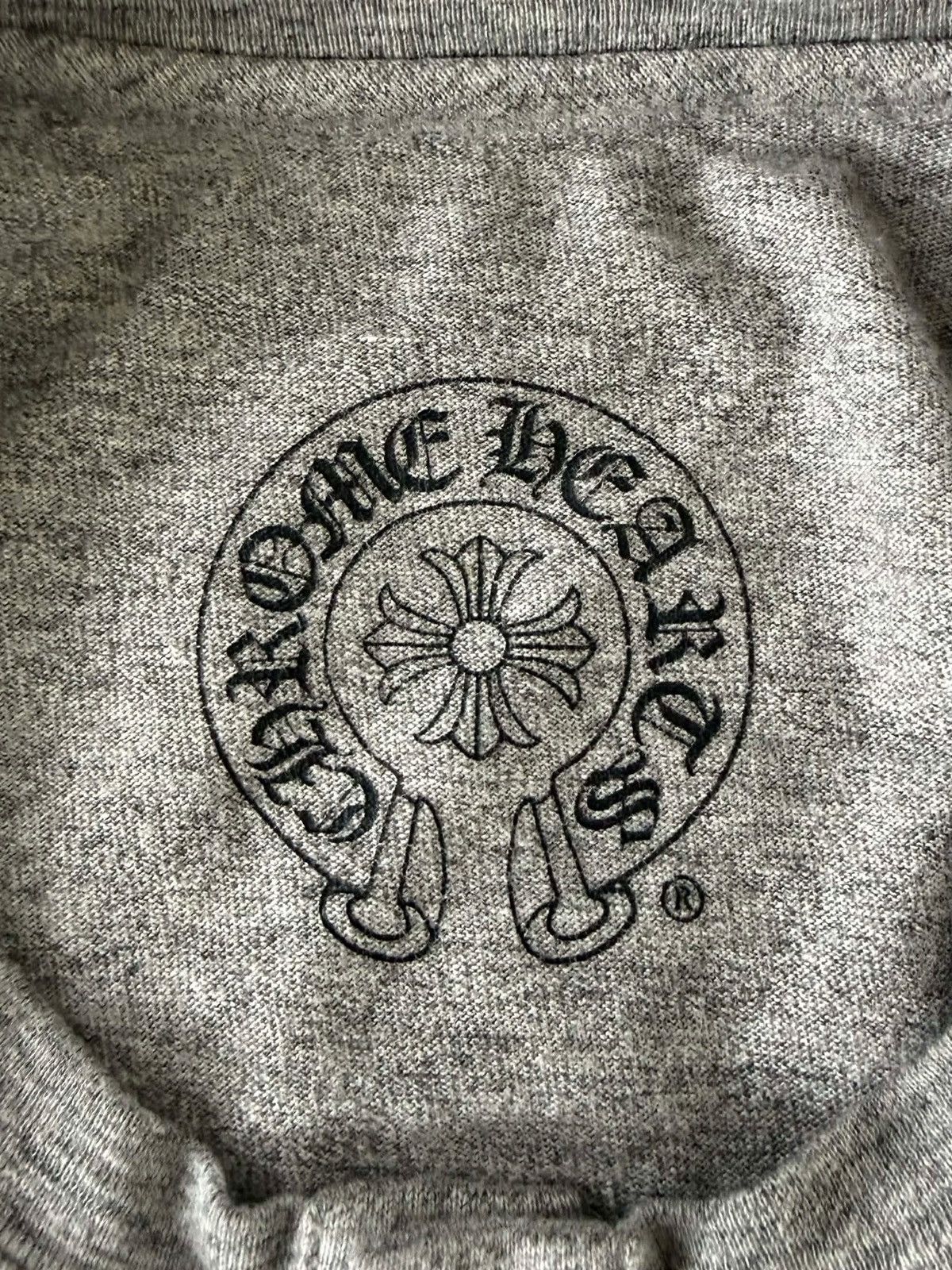 Chrome Hearts Chrome Hearts Gray BS Fleur Button Henley Neck Short Sleeve Size US L / EU 52-54 / 3 - 8 Thumbnail