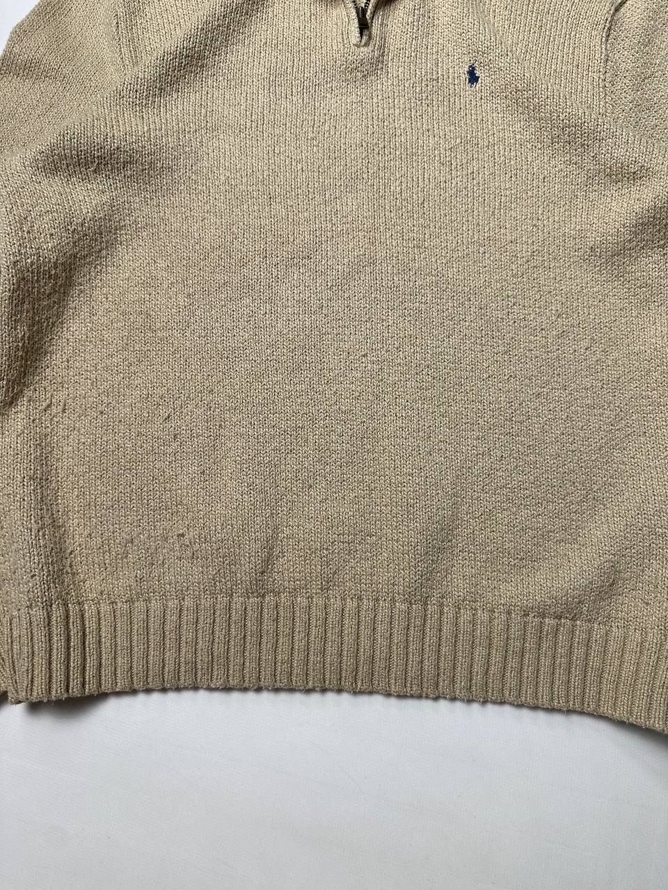 Polo Ralph Lauren 90s USA Polo Ralph Lauren Vintage Knite Sweater 1/3 Zip Size US L / EU 52-54 / 3 - 3 Thumbnail