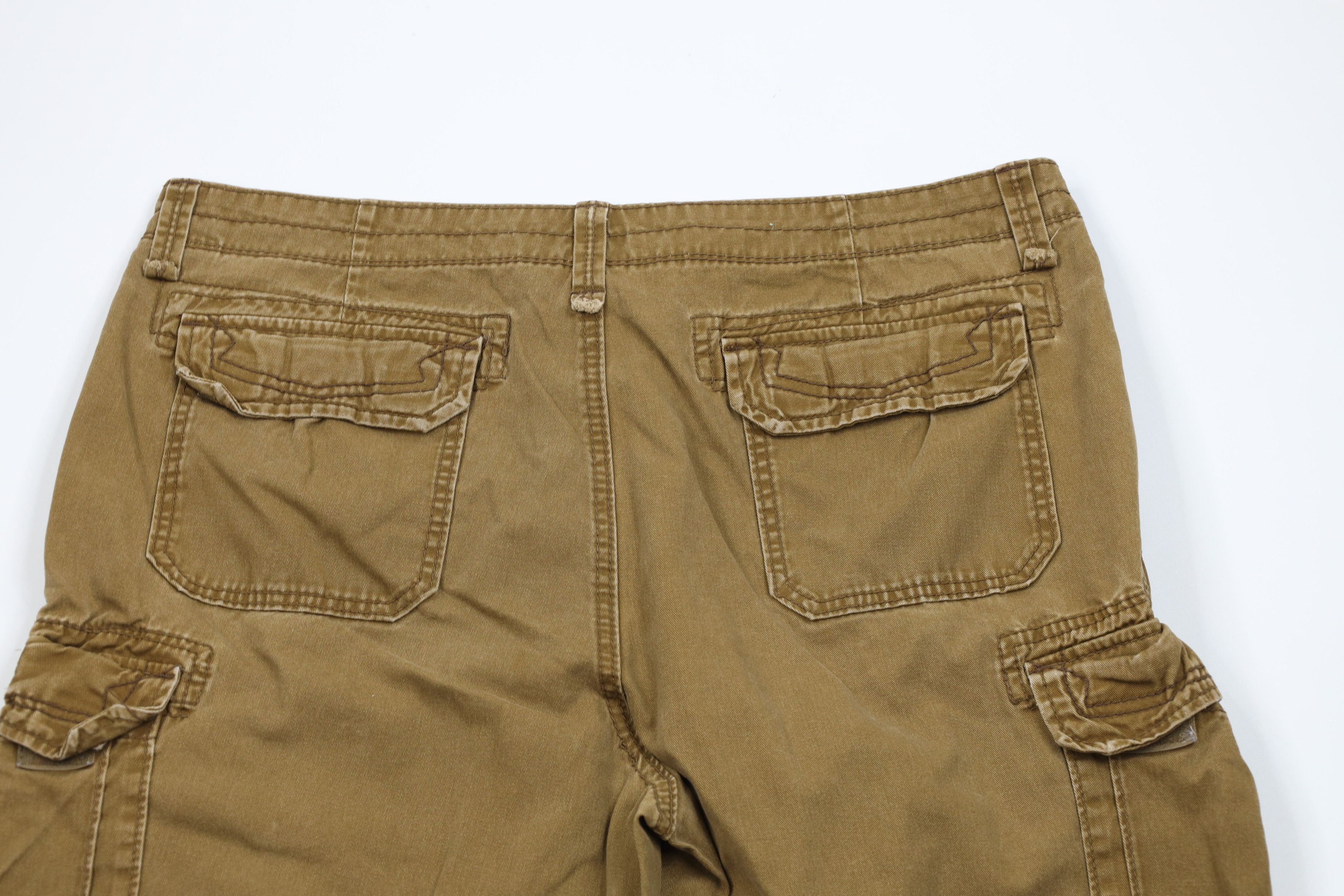 Vintage Vintage Y2K Streetwear Wide Leg Cargo Pants Brown Cotton Size US 38 / EU 54 - 10 Thumbnail