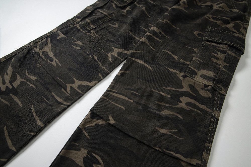 Vintage American loose casual straight camouflage work trousers Size US 32 / EU 48 - 4 Thumbnail