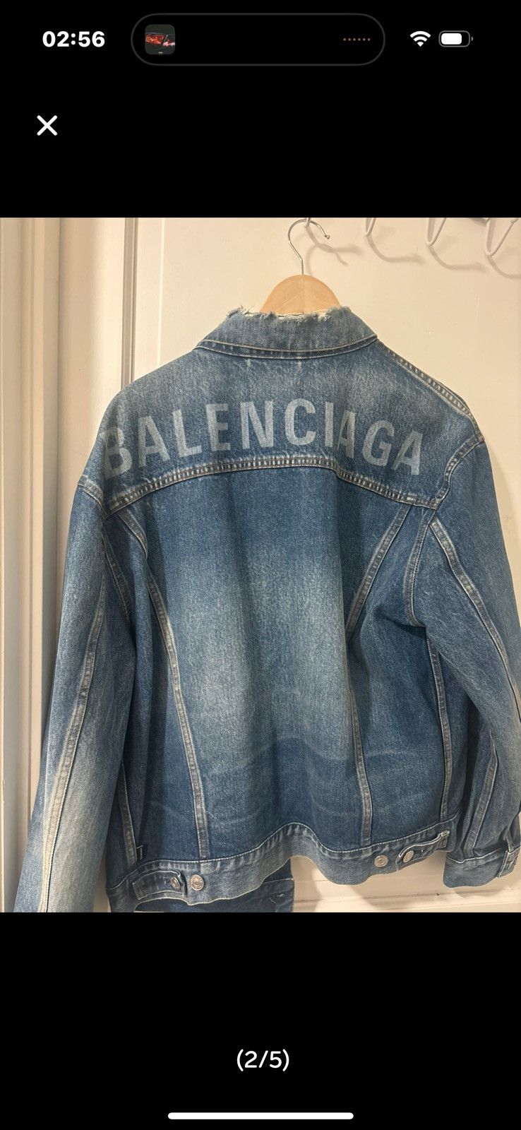 Balenciaga Back logo denim jacket Size US L / EU 52-54 / 3 - 2 Thumbnail