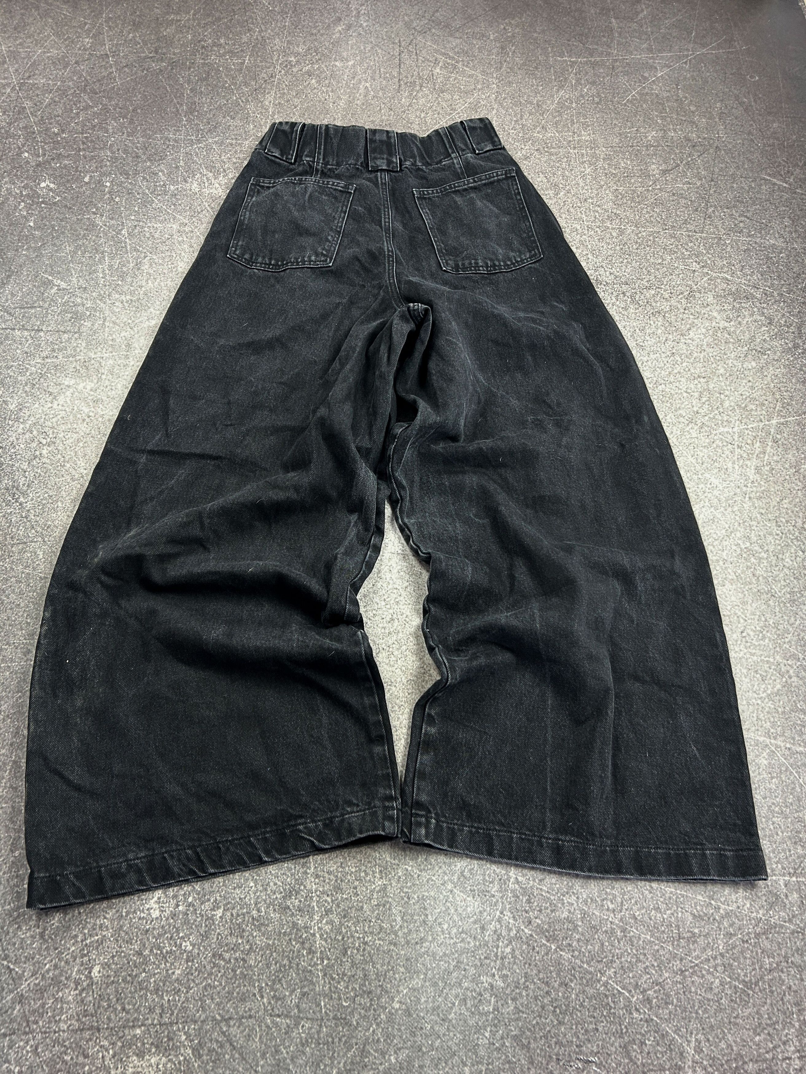 Japanese Brand VTG BALENCIAGA RICK OWENS STYLE ULTRA FLARED JEANS 90s Size US 32 / EU 48 - 2 Thumbnail