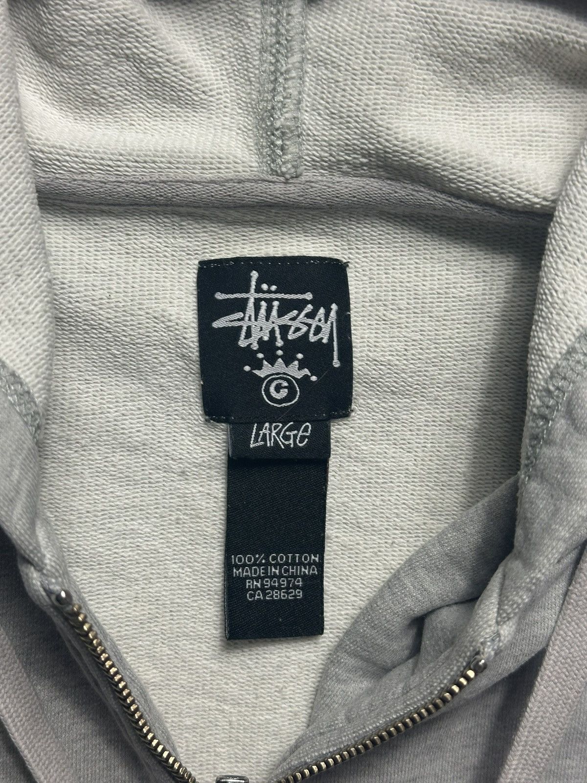 Stussy Vintage Stussy Zip Hoodie Size US L / EU 52-54 / 3 - 3 Thumbnail