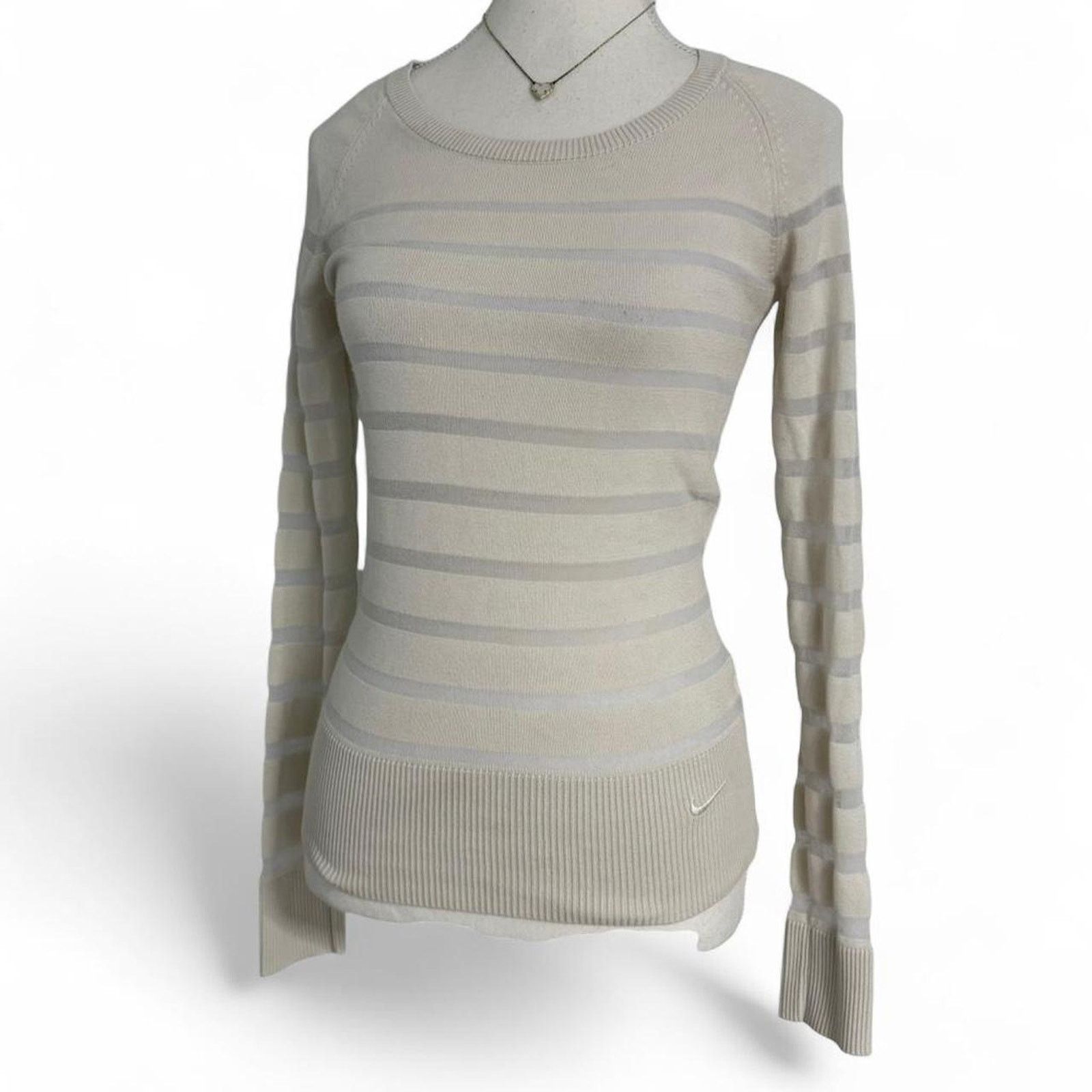 Nike Nike Vintage Cream White Sweater Top Nike Golf Pro Size XS Size XS / US 0-2 / IT 36-38 - 3 Thumbnail