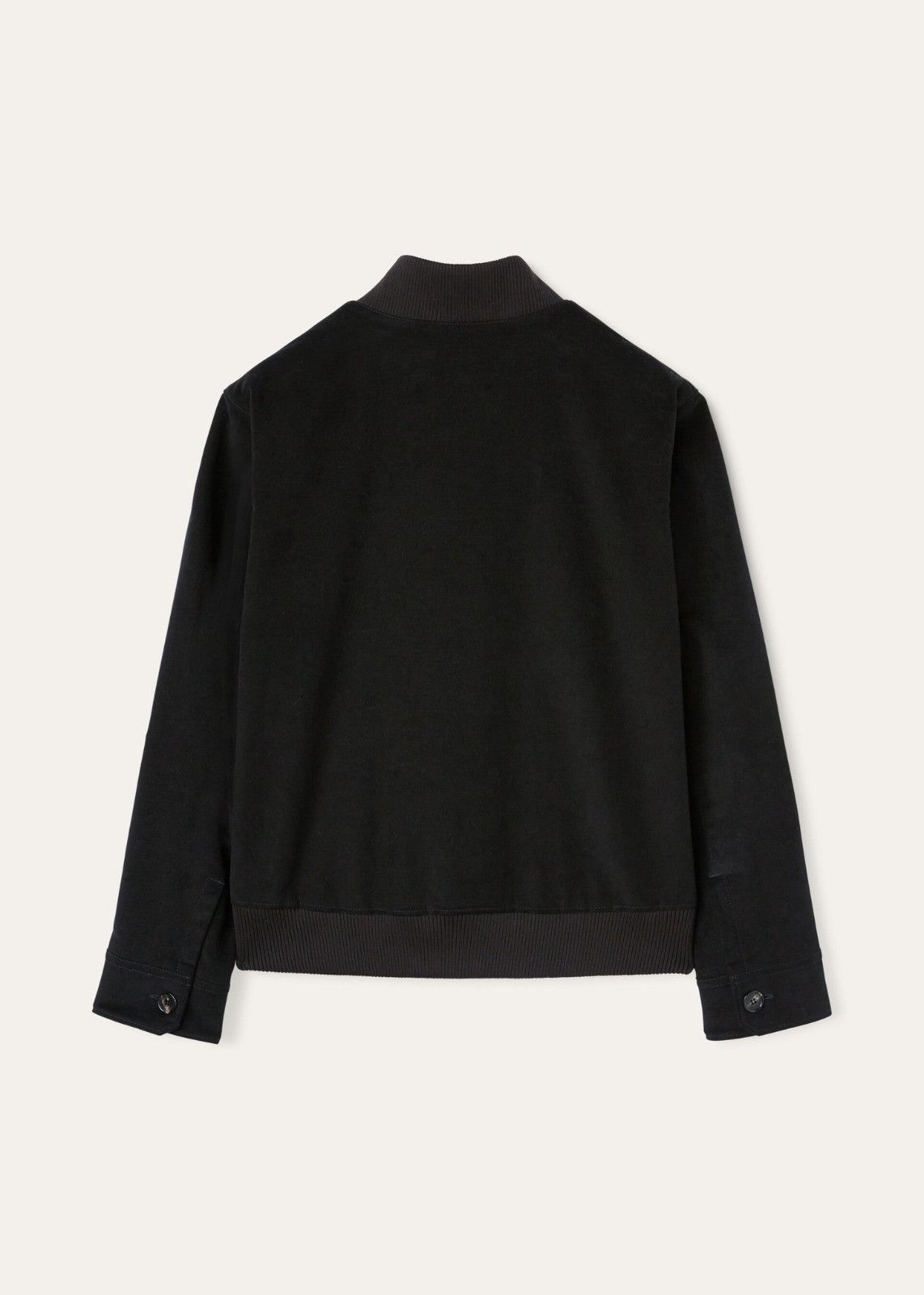 Loro Piana o1srvl11e0225 FAN9977 Kiku Velvet Bomber Jacket in Black Size US XL / EU 56 / 4 - 2 Thumbnail