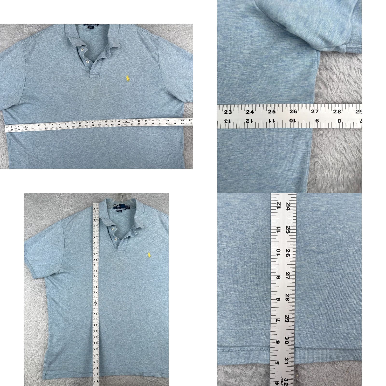 Ralph Lauren VINTAGE Ralph Lauren Polo Shirt 2XL Blue Short Sleeve Cotton 80s Golf Mens Size US XXL / EU 58 / 5 - 8 Thumbnail
