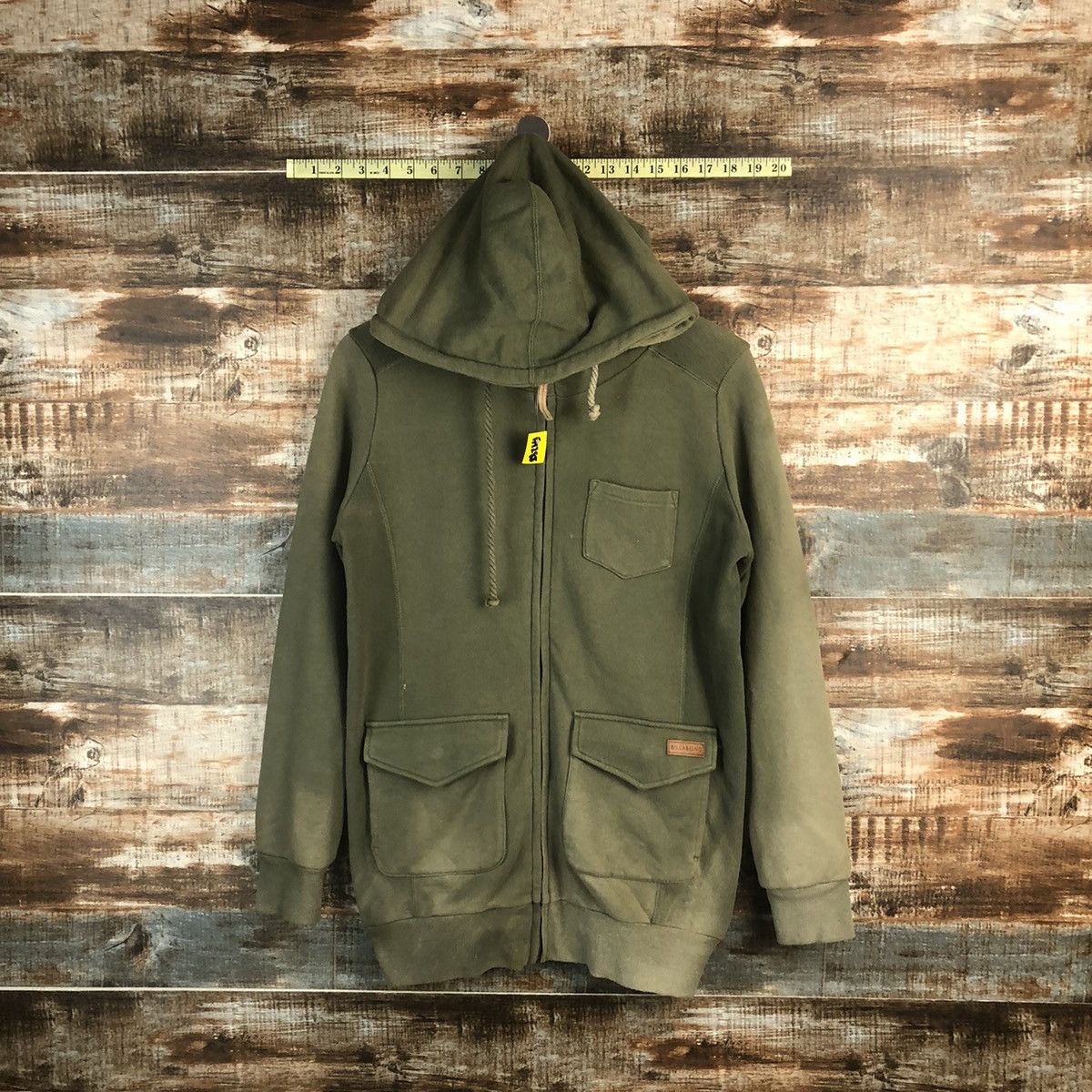 Billabong Billabong Green faded multipocket Hoodie #A1288 Size US M / EU 48-50 / 2 - 1 Thumbnail