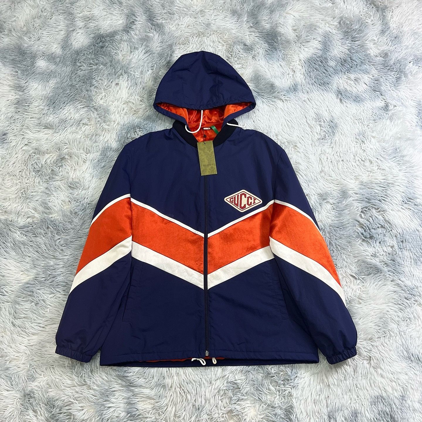 Gucci Gucci Colorblock Logo Zip Hoodie Jacket Size M Size US M / EU 48-50 / 2 - 1 Thumbnail