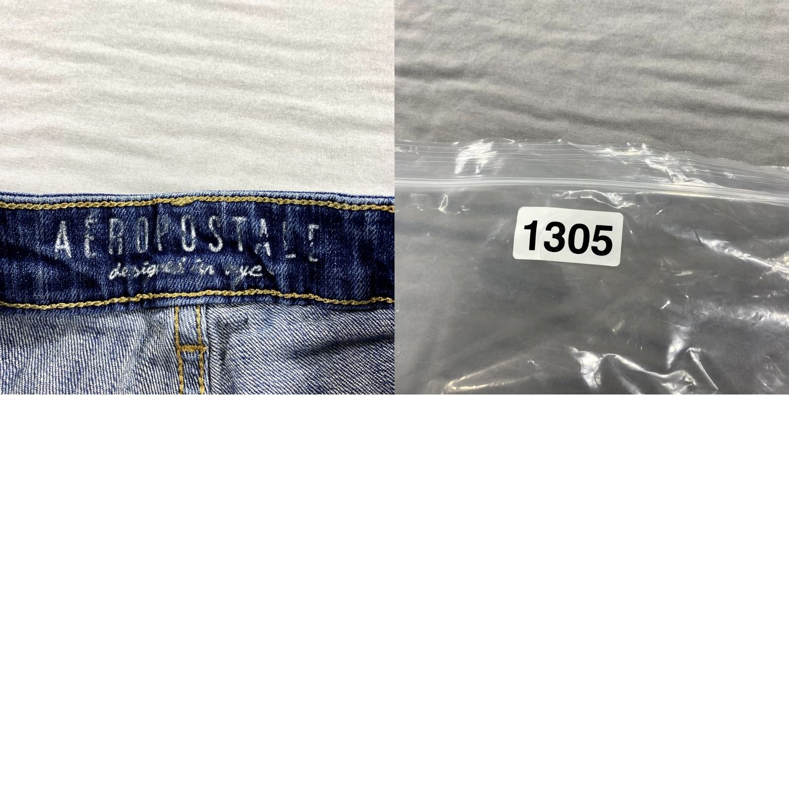 Vintage Aéropostale Jeans Womens 2 Blue Denim Skinny Low Rise Stretch 26x29 Size 26" / US 2 / IT 38 - 9 Thumbnail