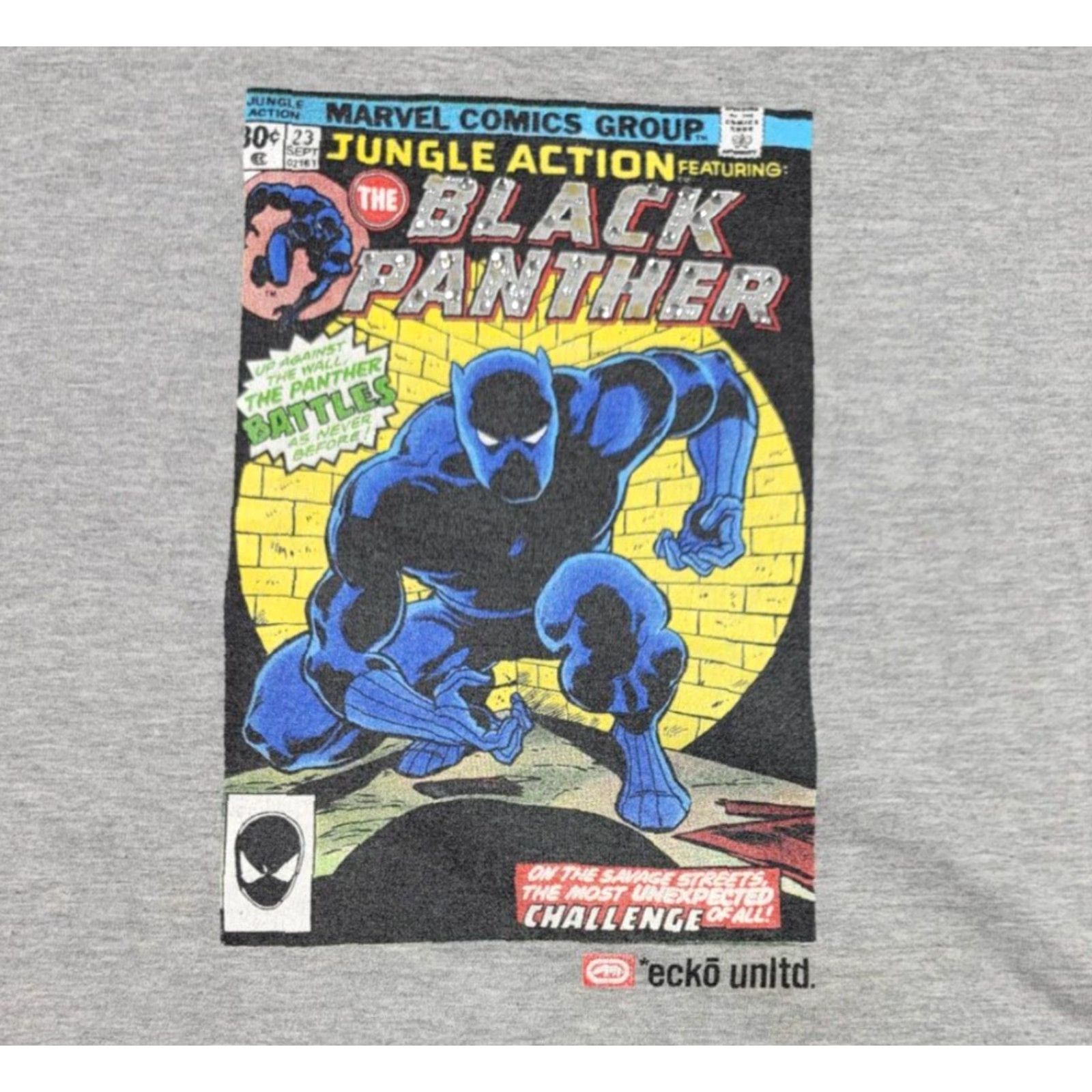 Ecko Unltd. VTG Ecko Unltd Marvel Black Panther Gray Short Sleeve Shirt 3XL Mens USA Made Shirt Size US XXL / EU 58 / 5 - 3 Thumbnail
