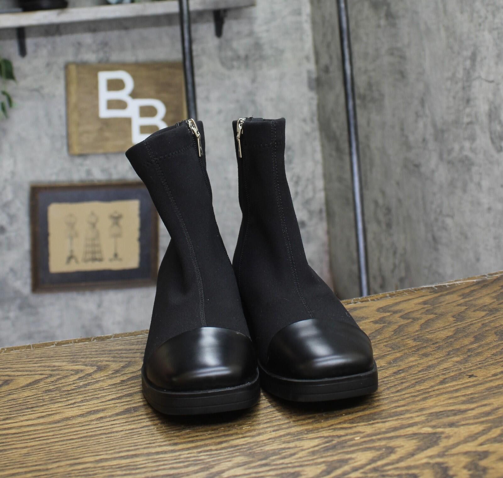 Other Nwt Aerosoles Dimmi Ankle Bootie Black Stretch Fabric 6m Size US 6 / IT 36 - 3 Thumbnail